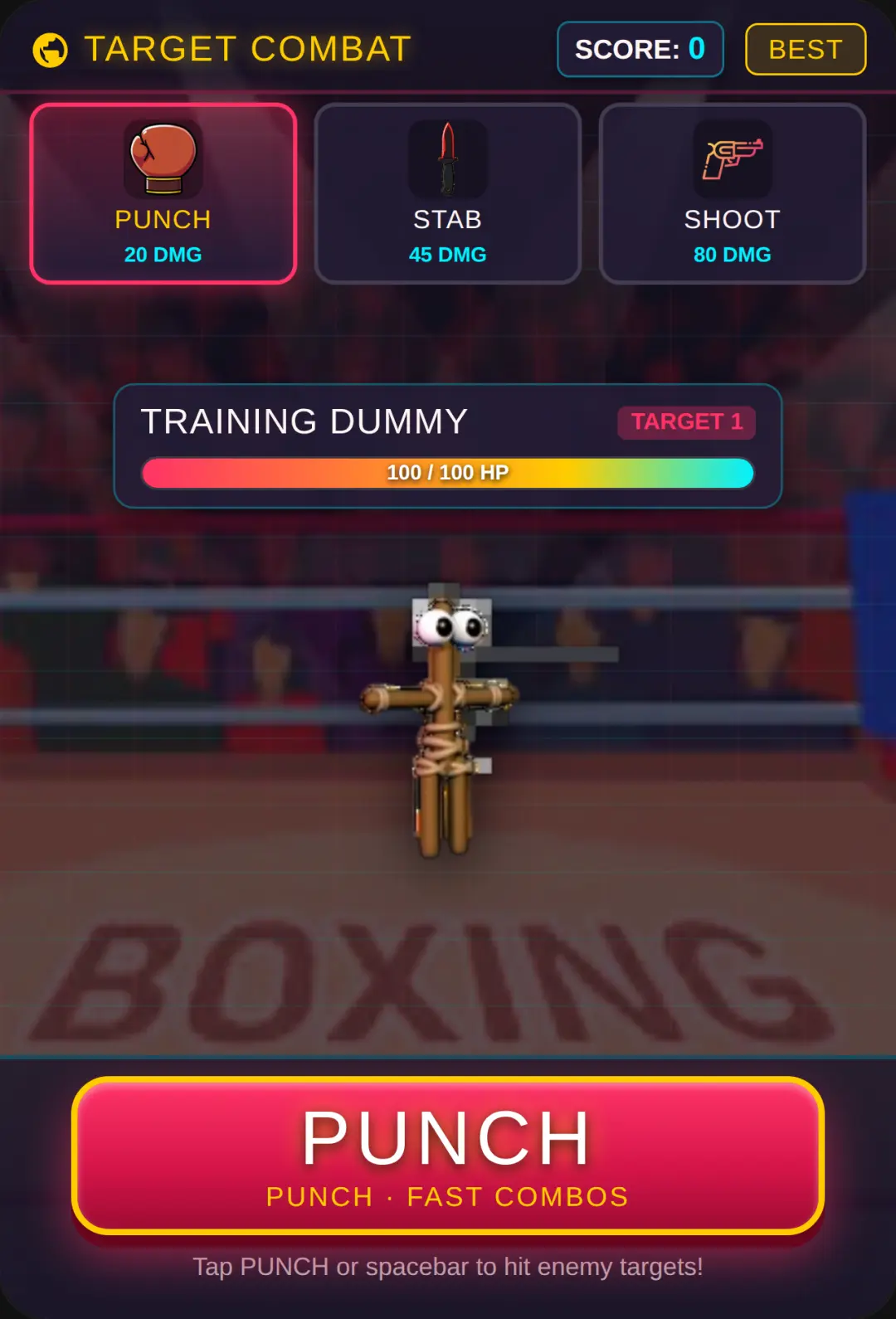 PUNCH & STRIKE: Target Combat cover