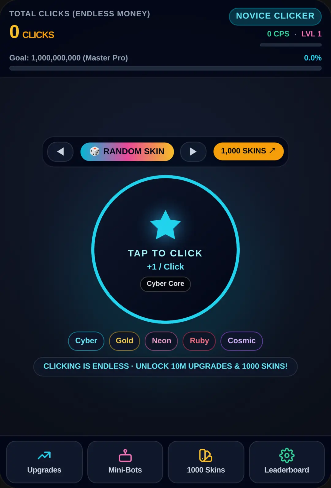 Master Clicker Pro - Endless Edition cover
