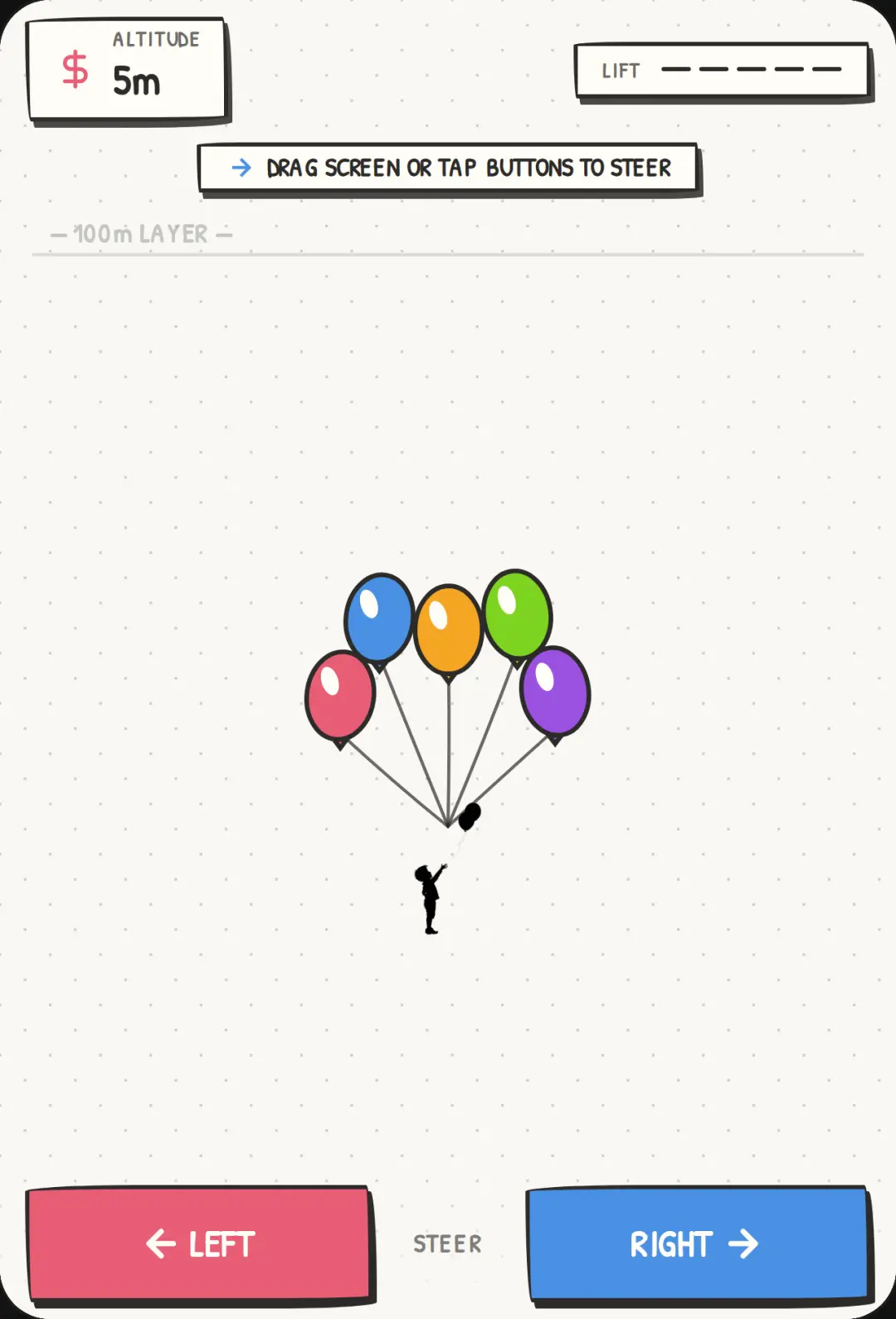 A kid flying on a balloon idk😐😐 shit cover