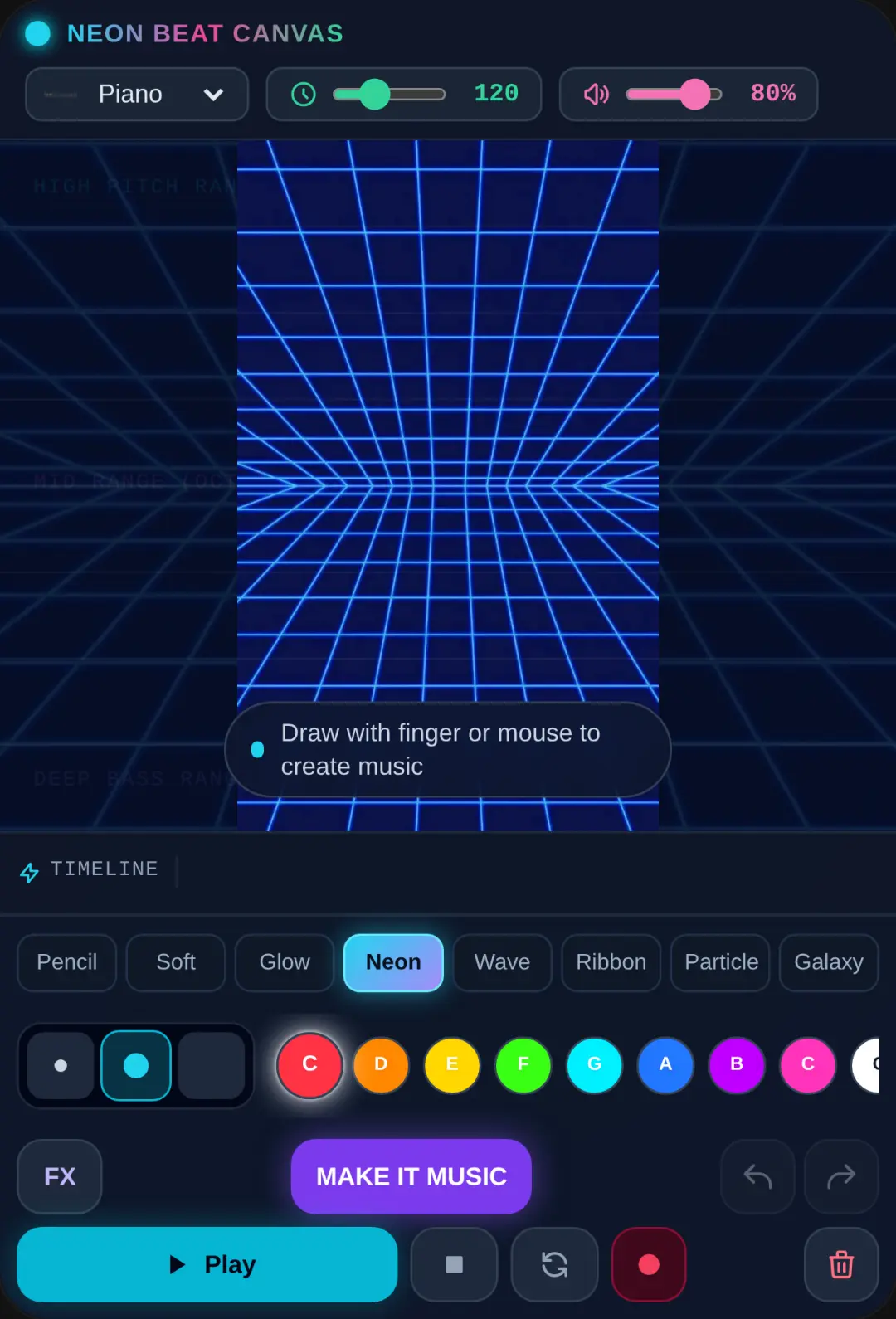 music canvas cover