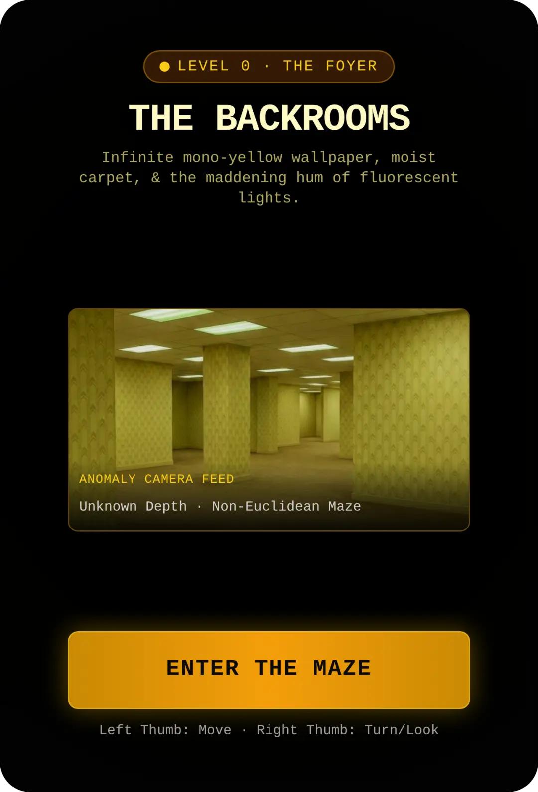 The Backrooms: Level 0 cover