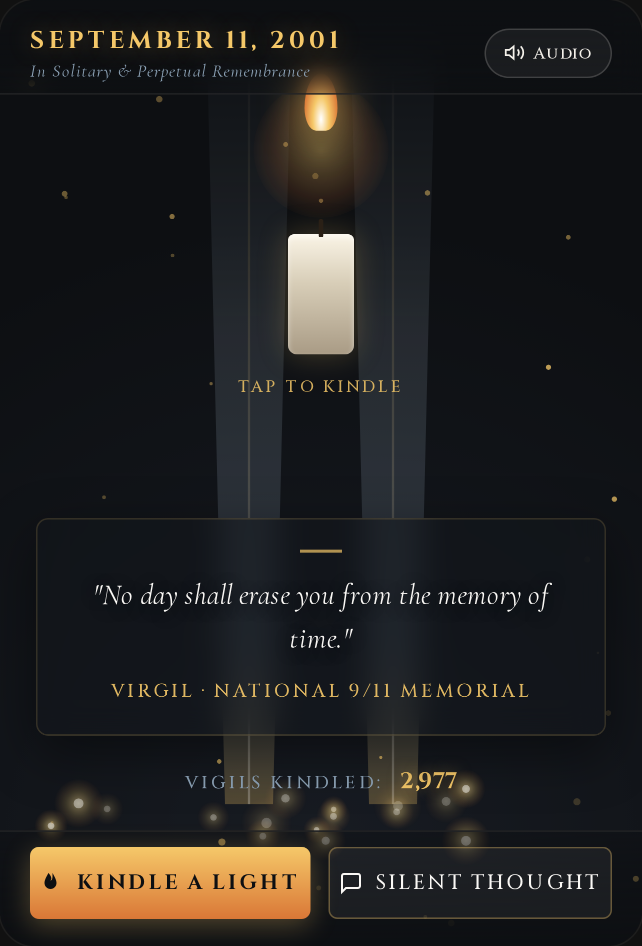 In Solitary Remembrance — September 11 Memorial cover