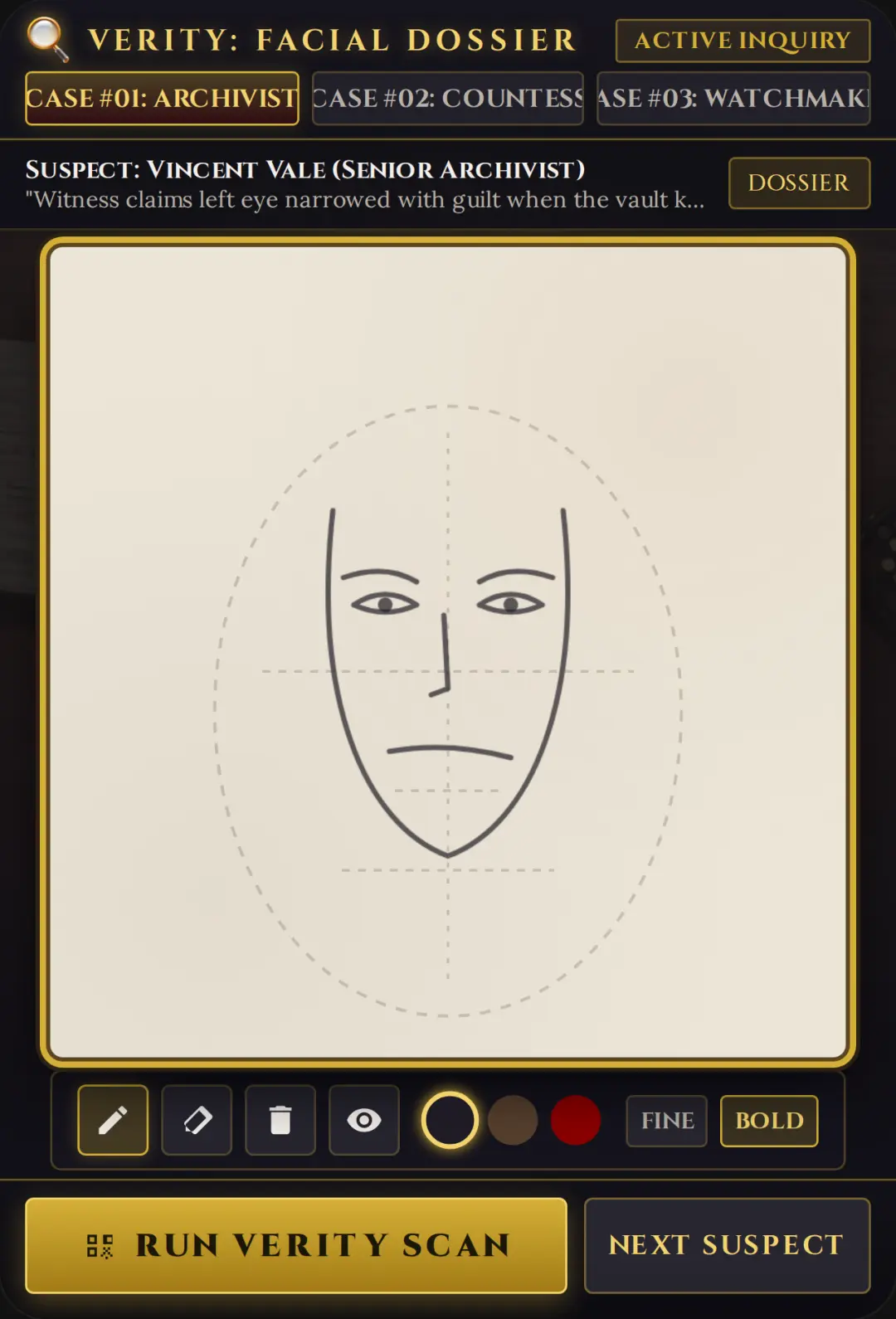 Verity - Facial Recognition Dossier cover