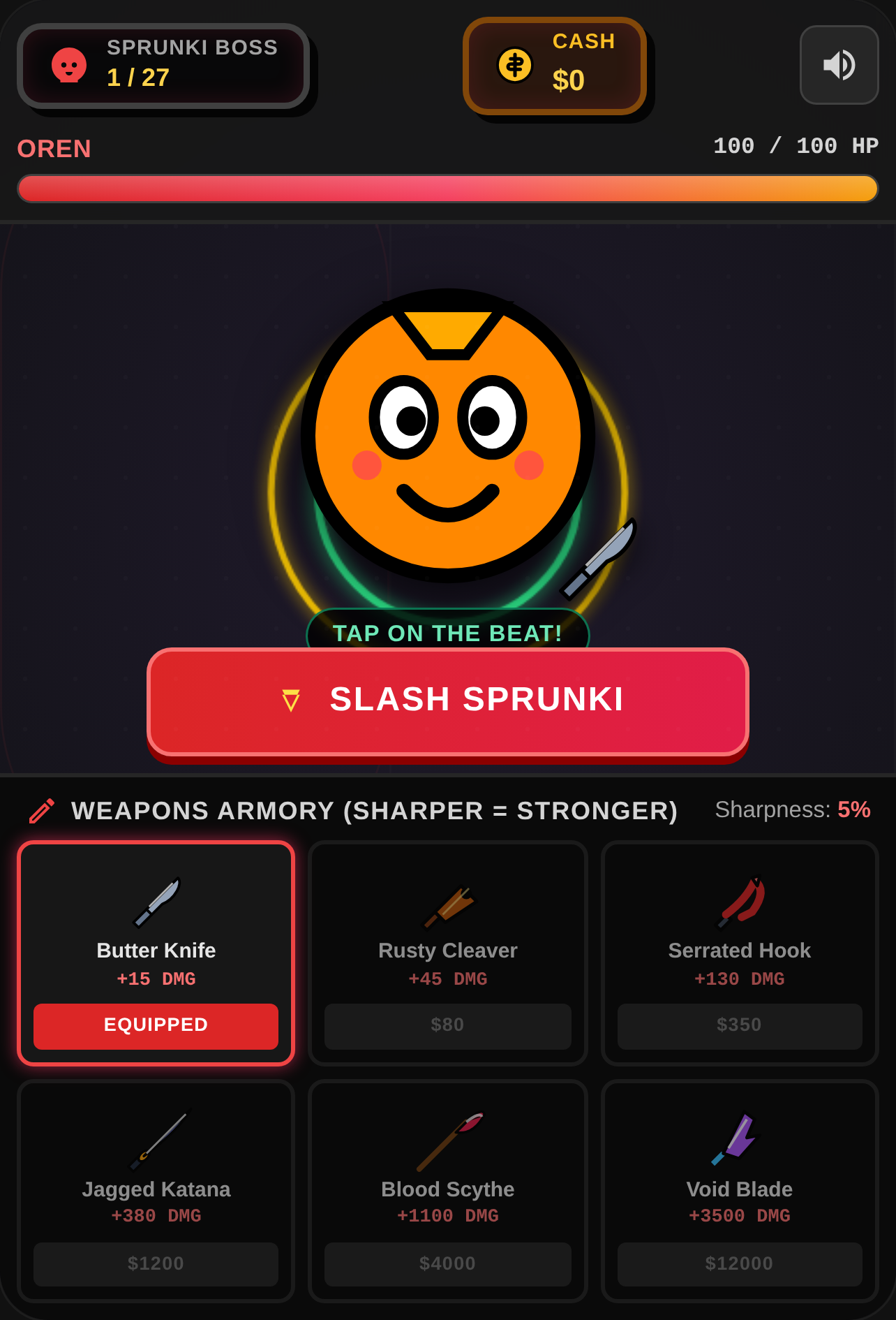 Sprunki Slash: Rhythm Blade to get the Earth trophy cover
