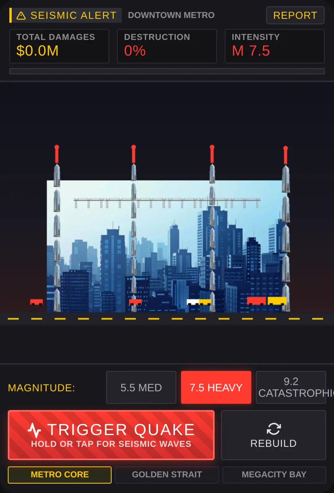 SEISMIC CHAOS: City Destruction cover