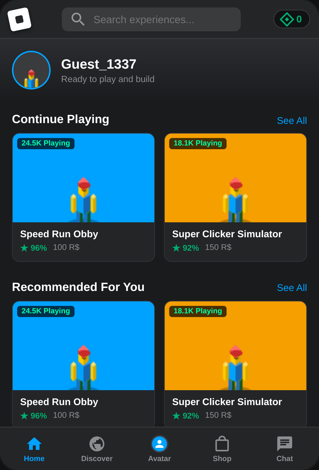 Roblox Mobile Experience cover