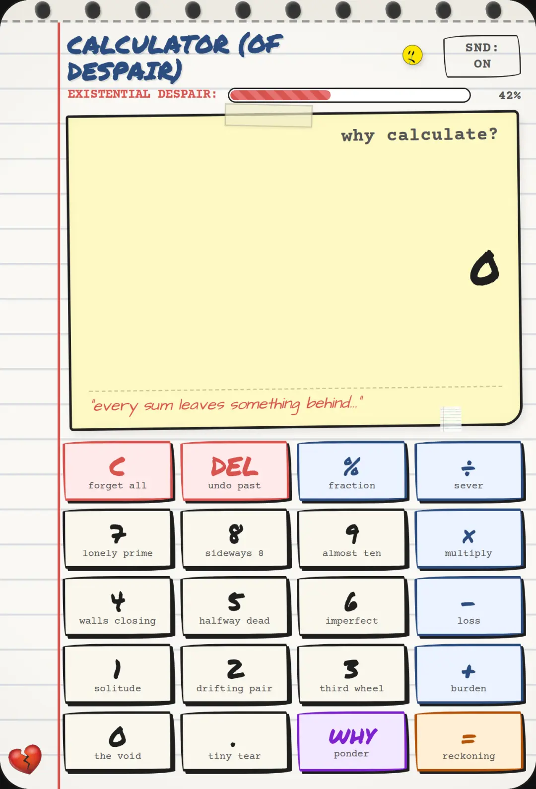 The Existential Calculator cover