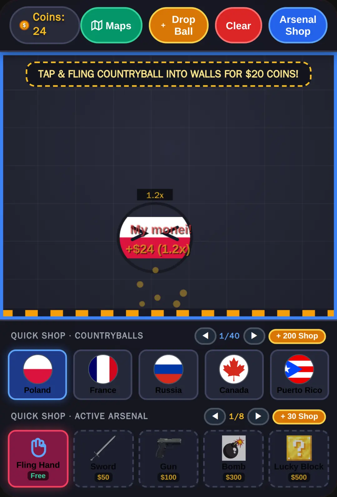 Countryballs Ragdoll Sandbox