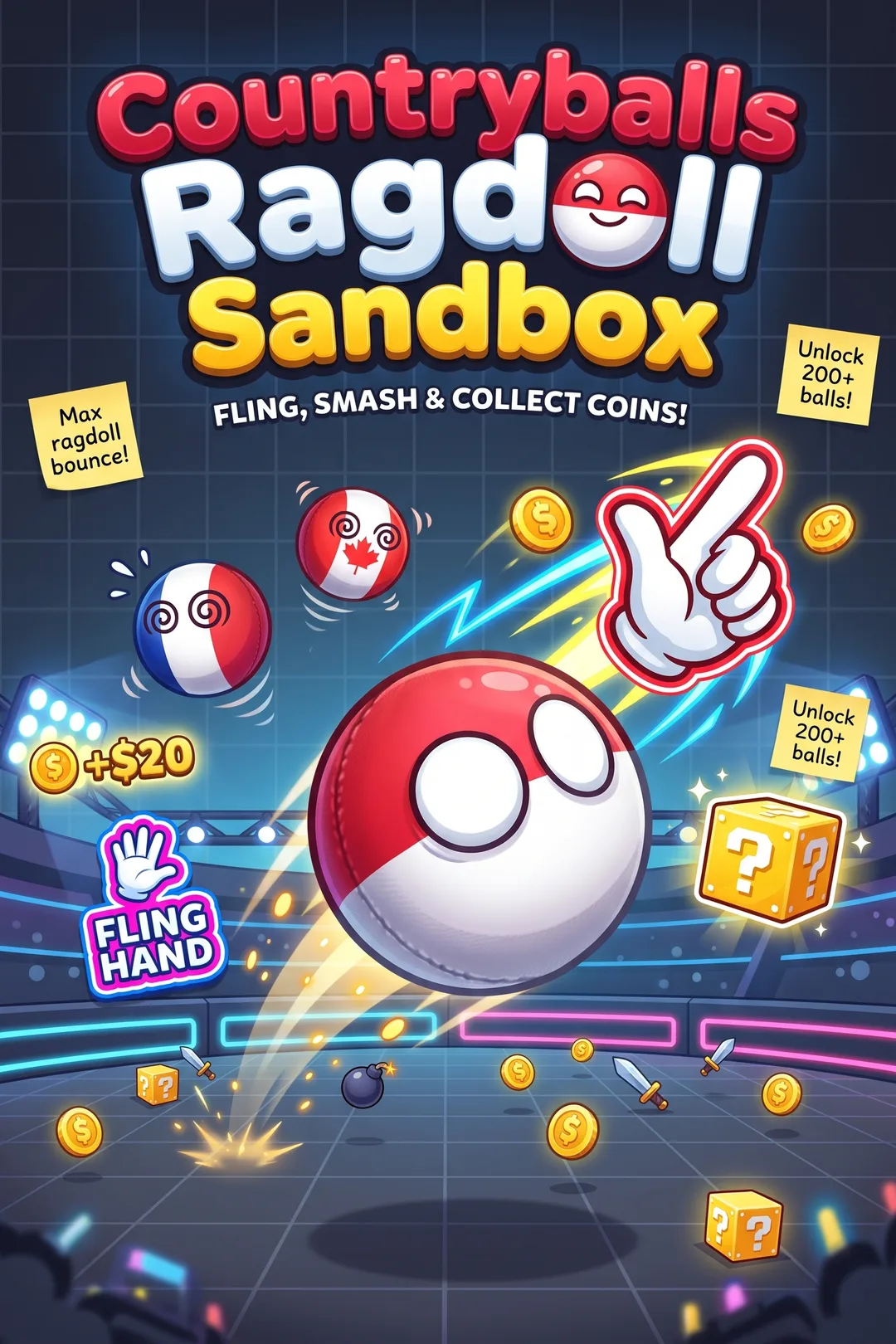 Countryballs Ragdoll Sandbox