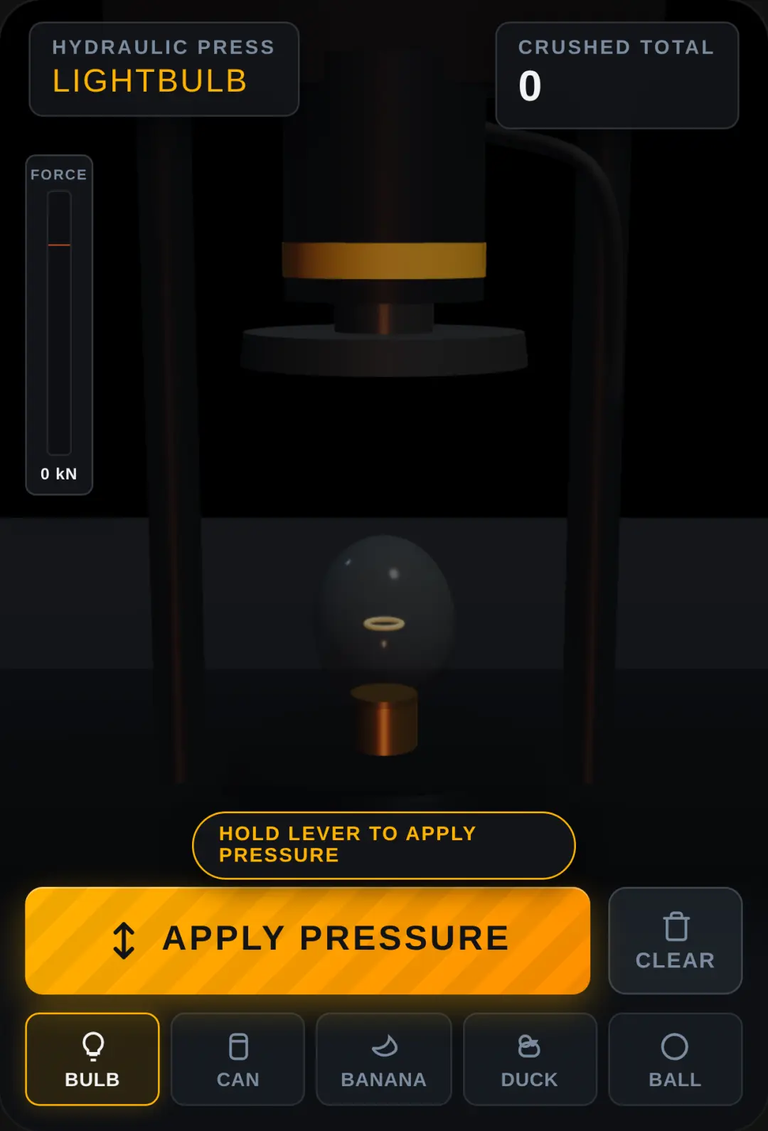 HYDRAULIC PRESS SIMULATOR cover