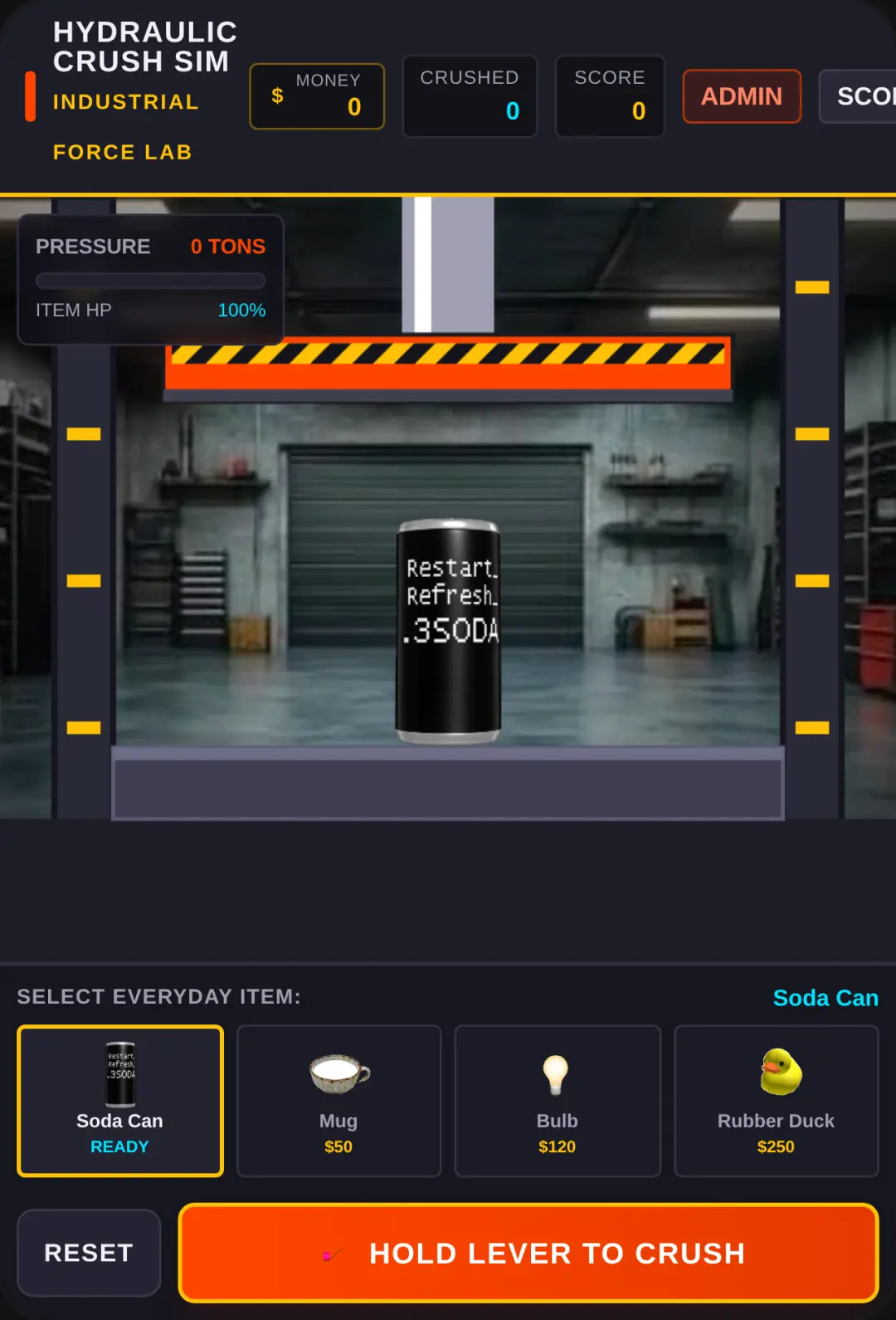 Hydraulic Crush Simulator cover