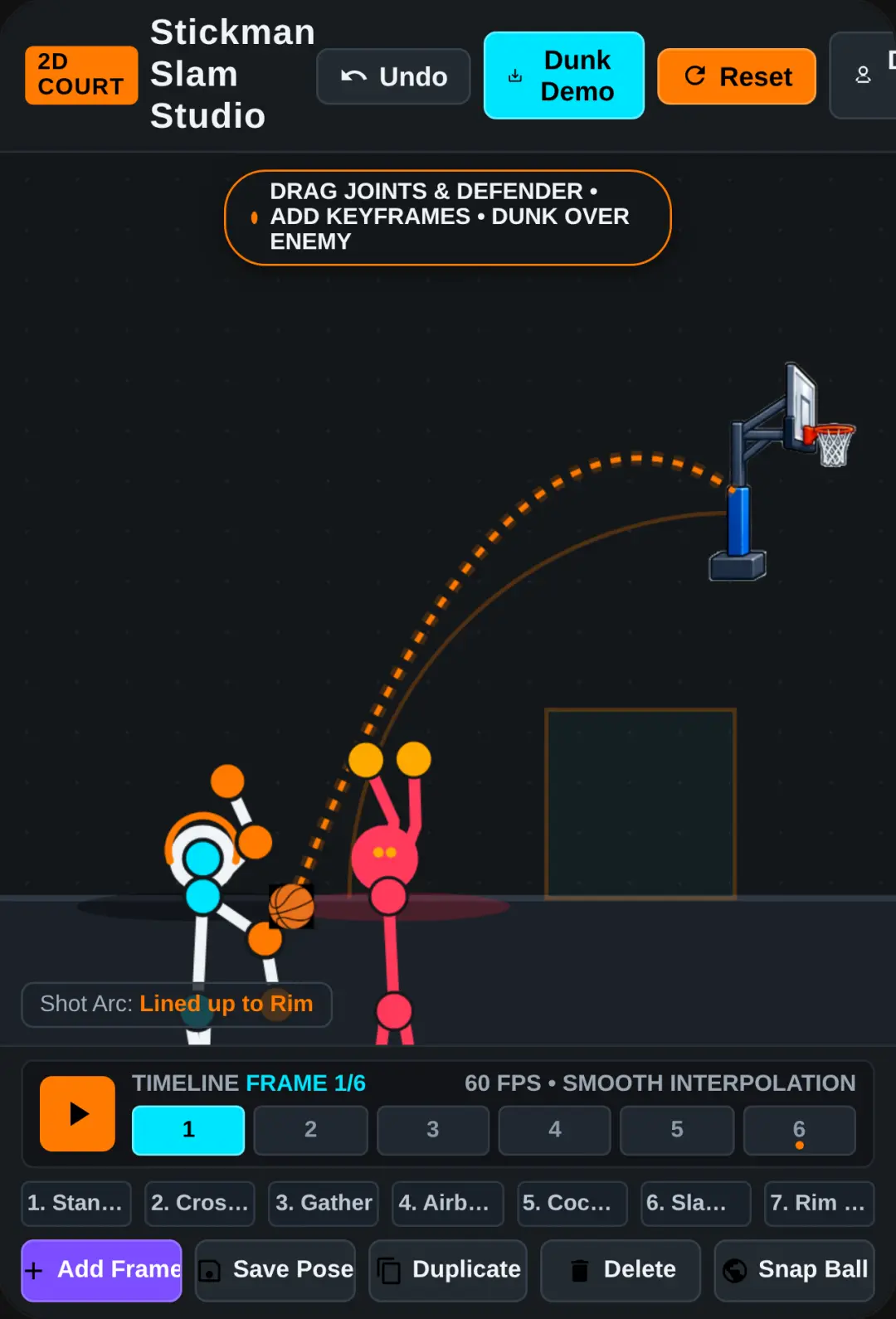 Stickman Basketball Animator cover