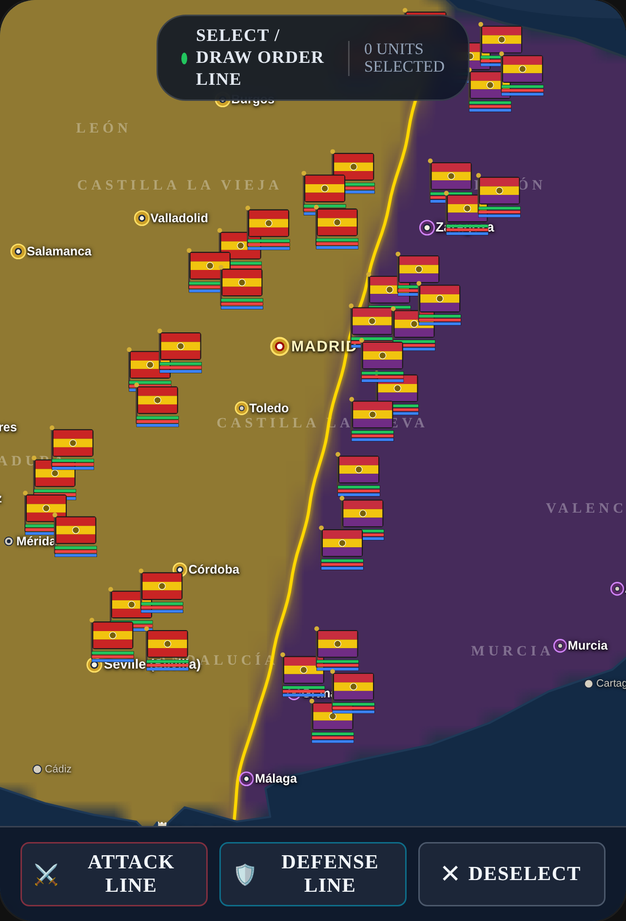 Spanish Civil War 1936 Strategy Map