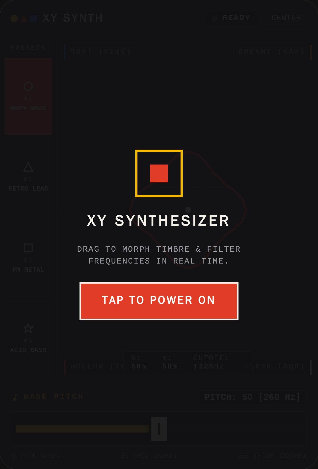 XY SYNTHESIZER cover