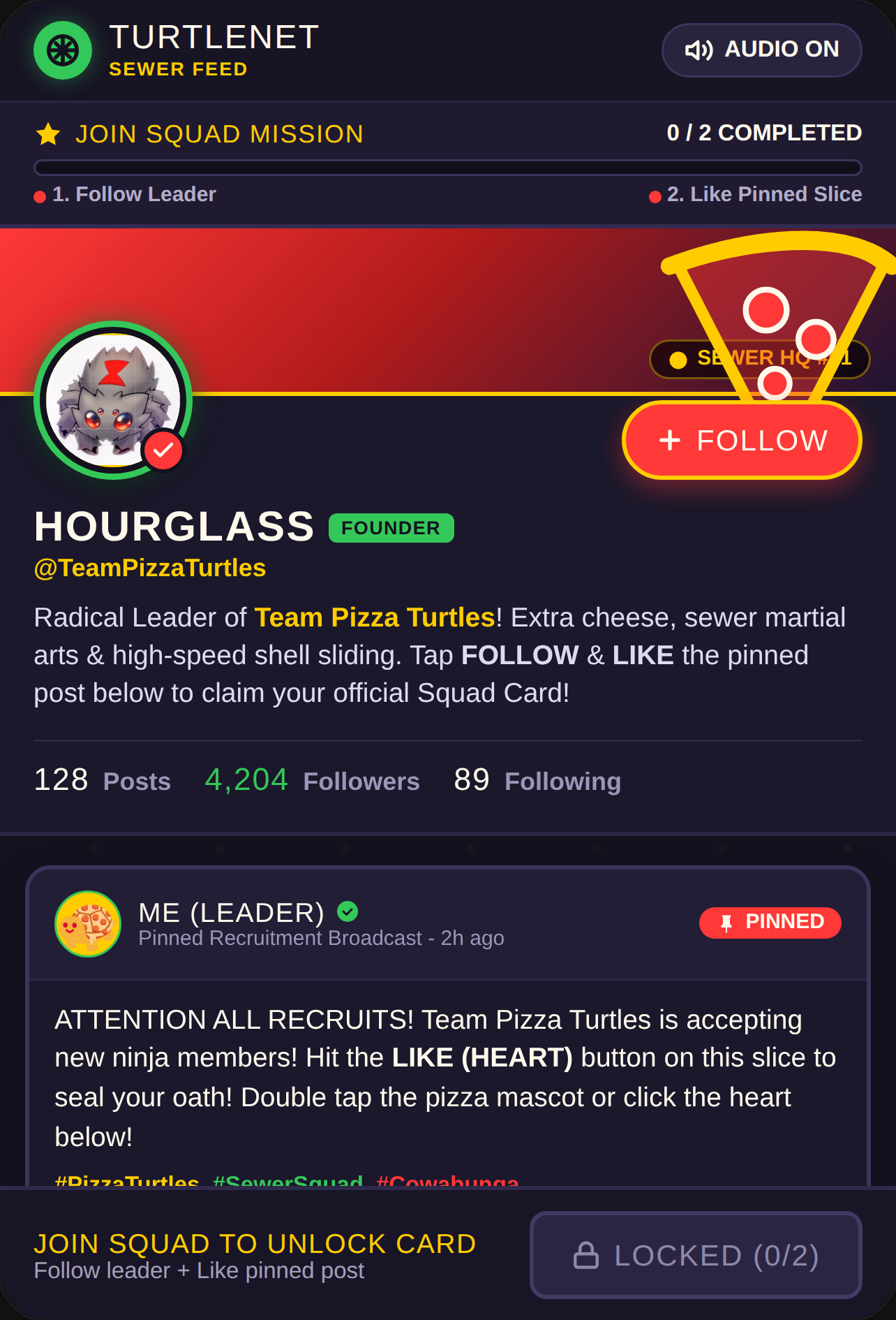 Team Pizza Turtles - Squad Portal cover
