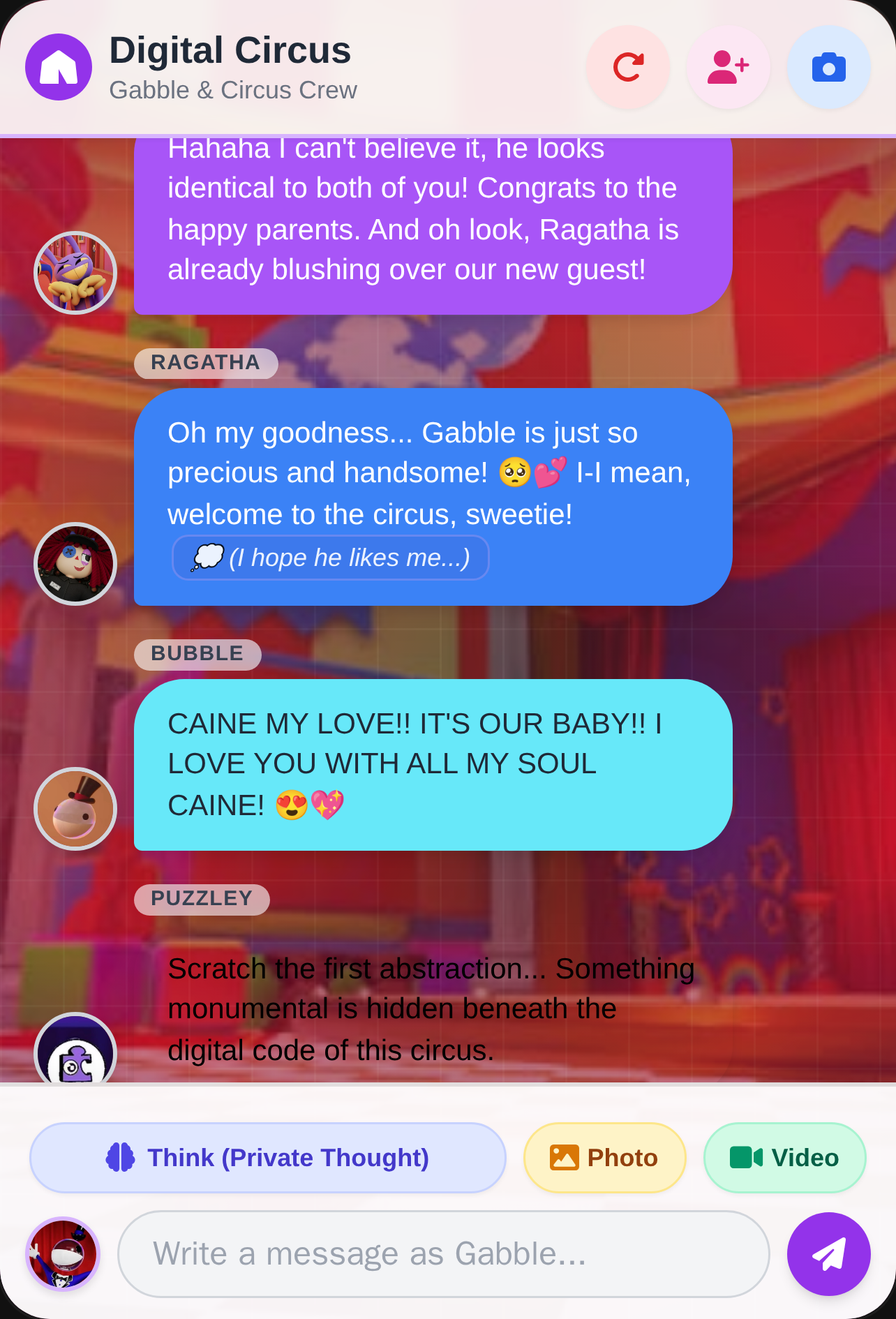 Digital Circus Chat gabble cover