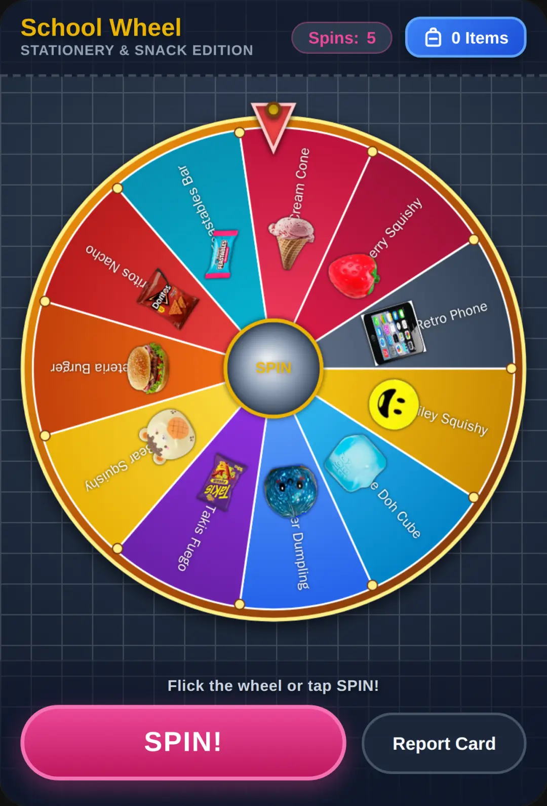 School Wheel Spin cover