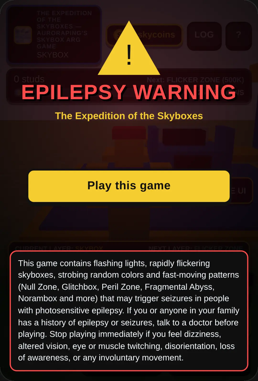 The Expedition of the Skyboxes — Auroraping's Skybox ARG Game cover