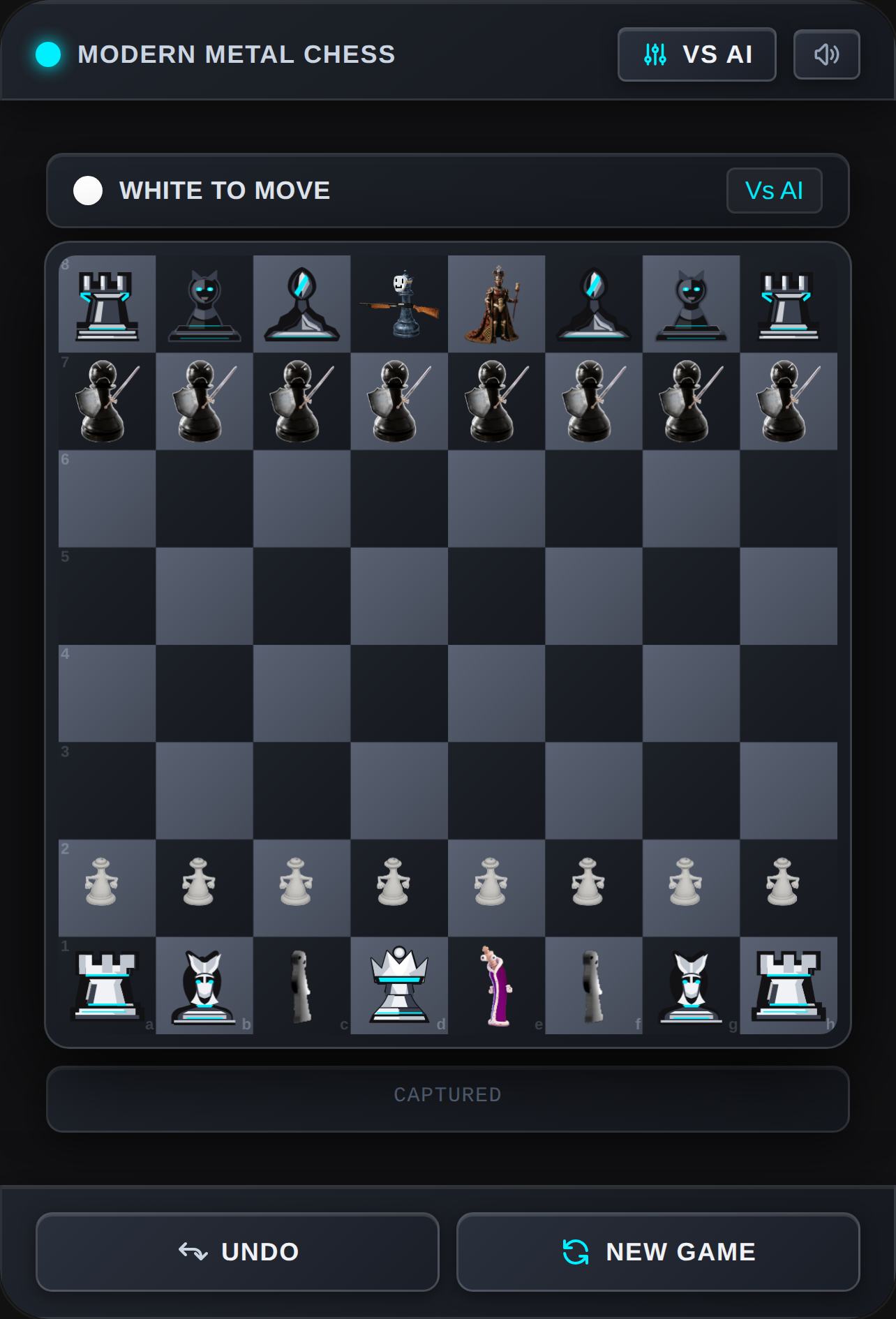 Modern Metal Chess game cover