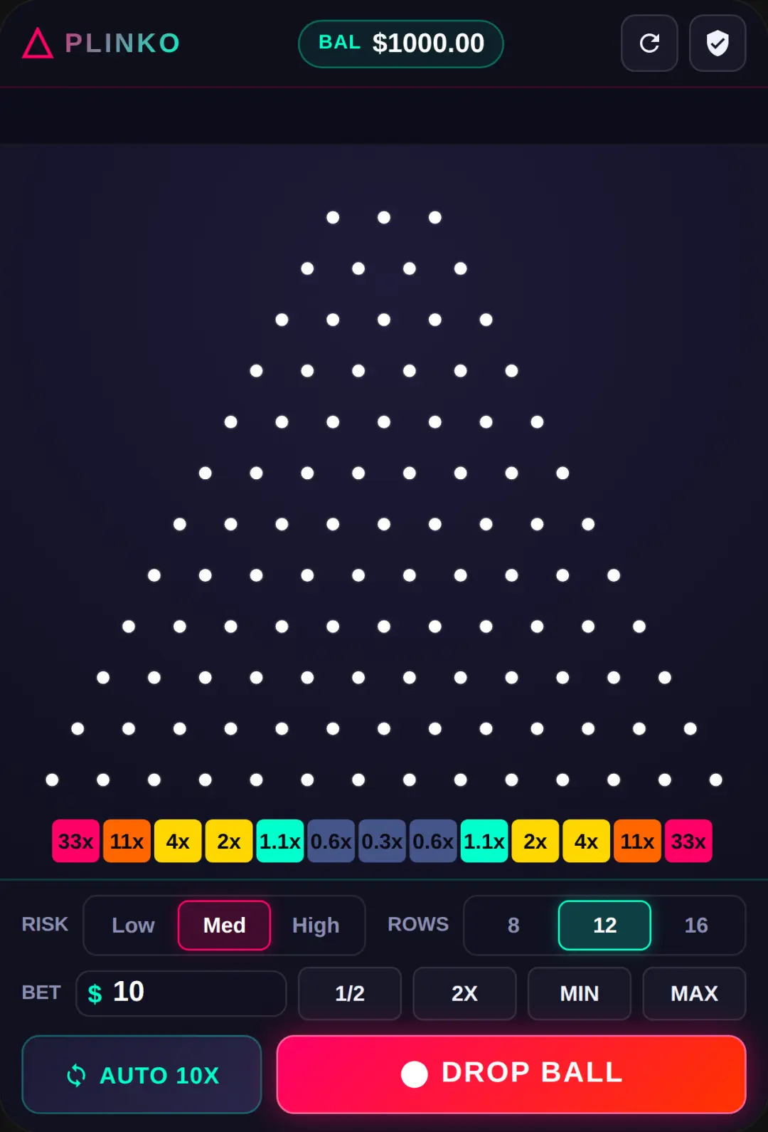 NEON PLINKO CASINO cover
