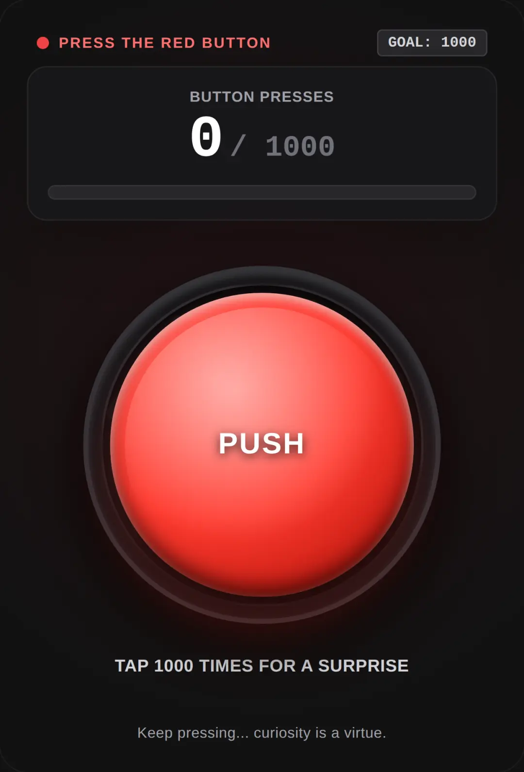 The Red Button Surprise! cover