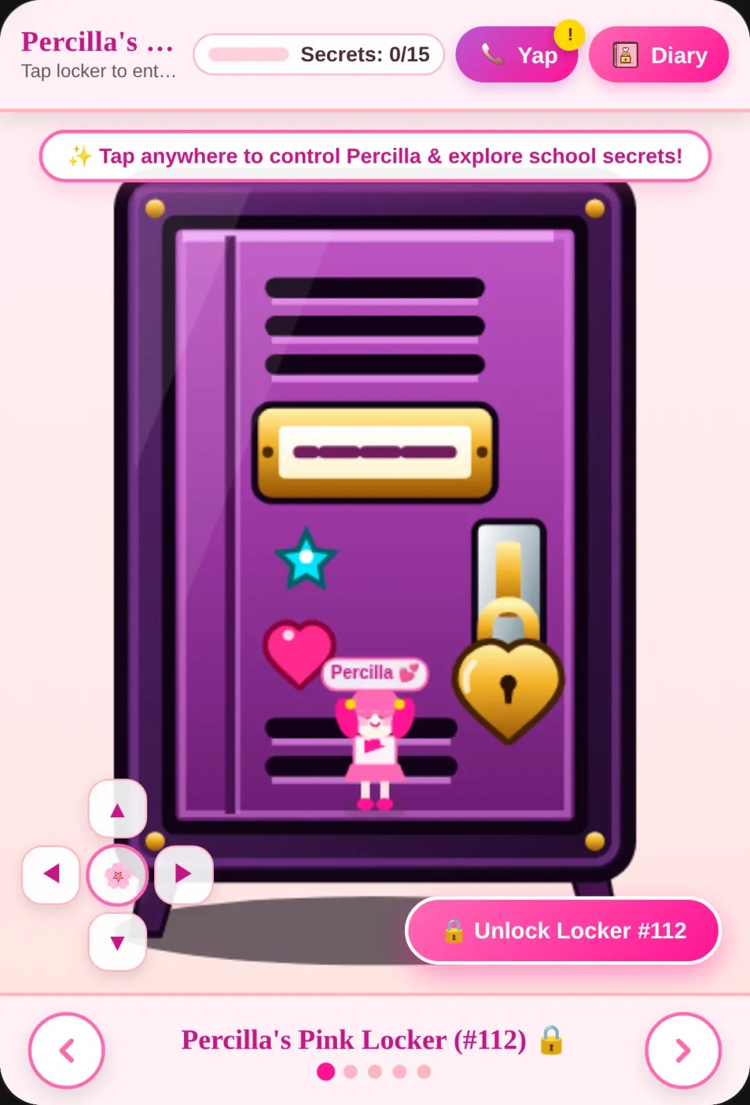 Percilla's Pink School & Yap Phone (locker now unlockerable) cover
