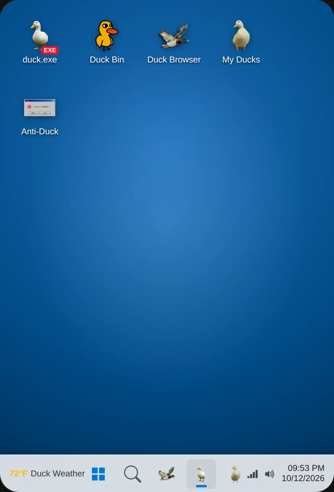 Windows 11 - Duck Virus (duck.exe) cover