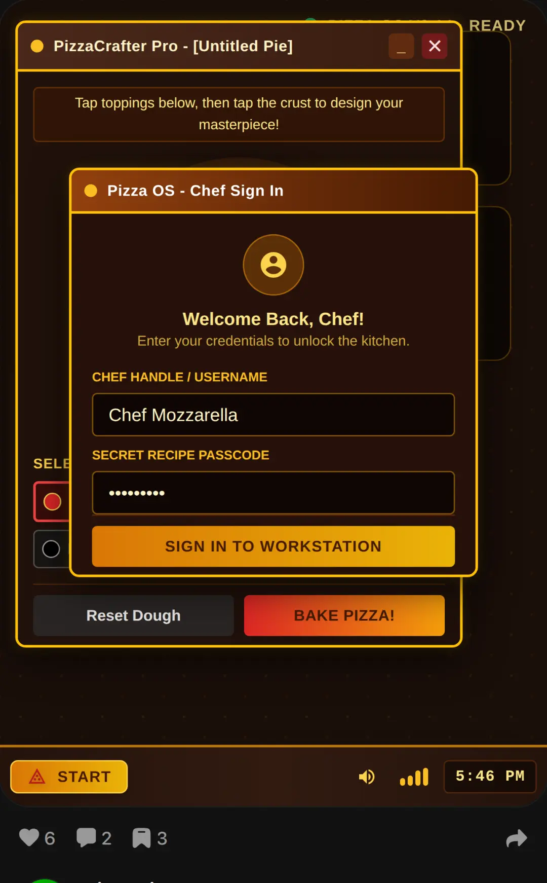 Pizza OS - Cheesy Desktop Simulator cover