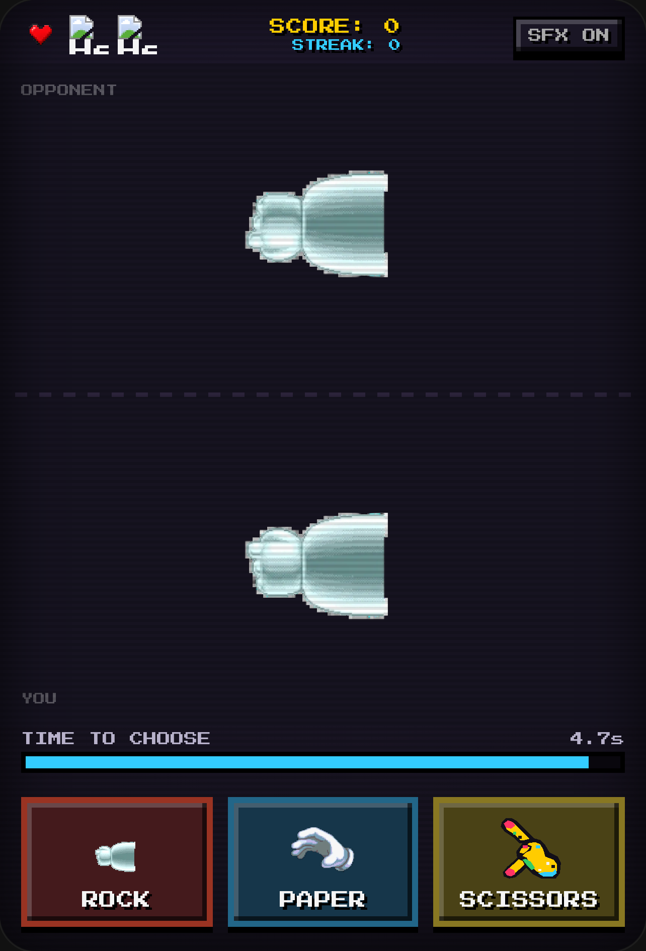 Pixel Rock Paper Scissors cover