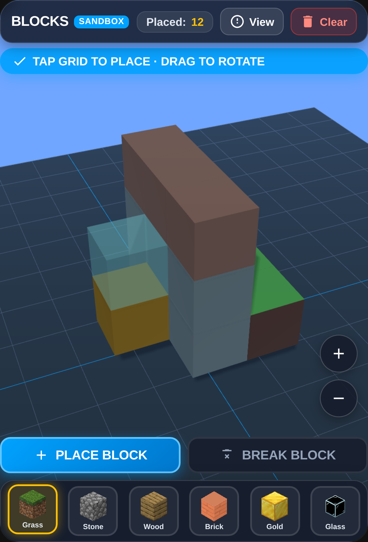 PLACE THE BLOCK cover