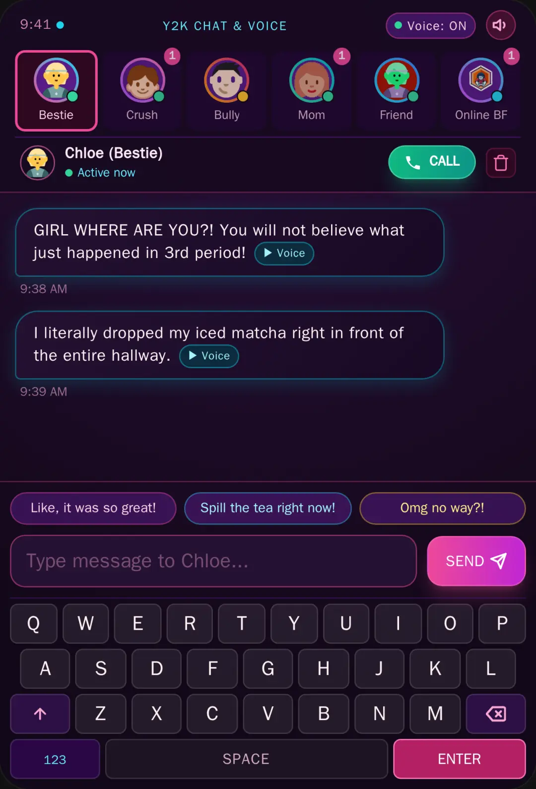 Y2K Texting Simulator & Voice Calls cover