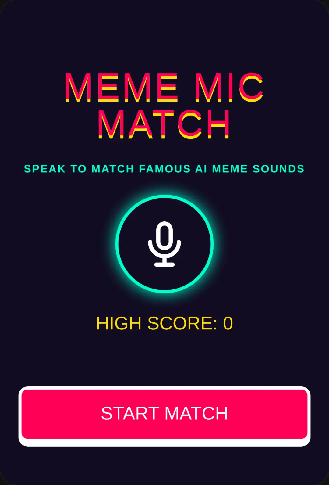 Meme Mic Match cover