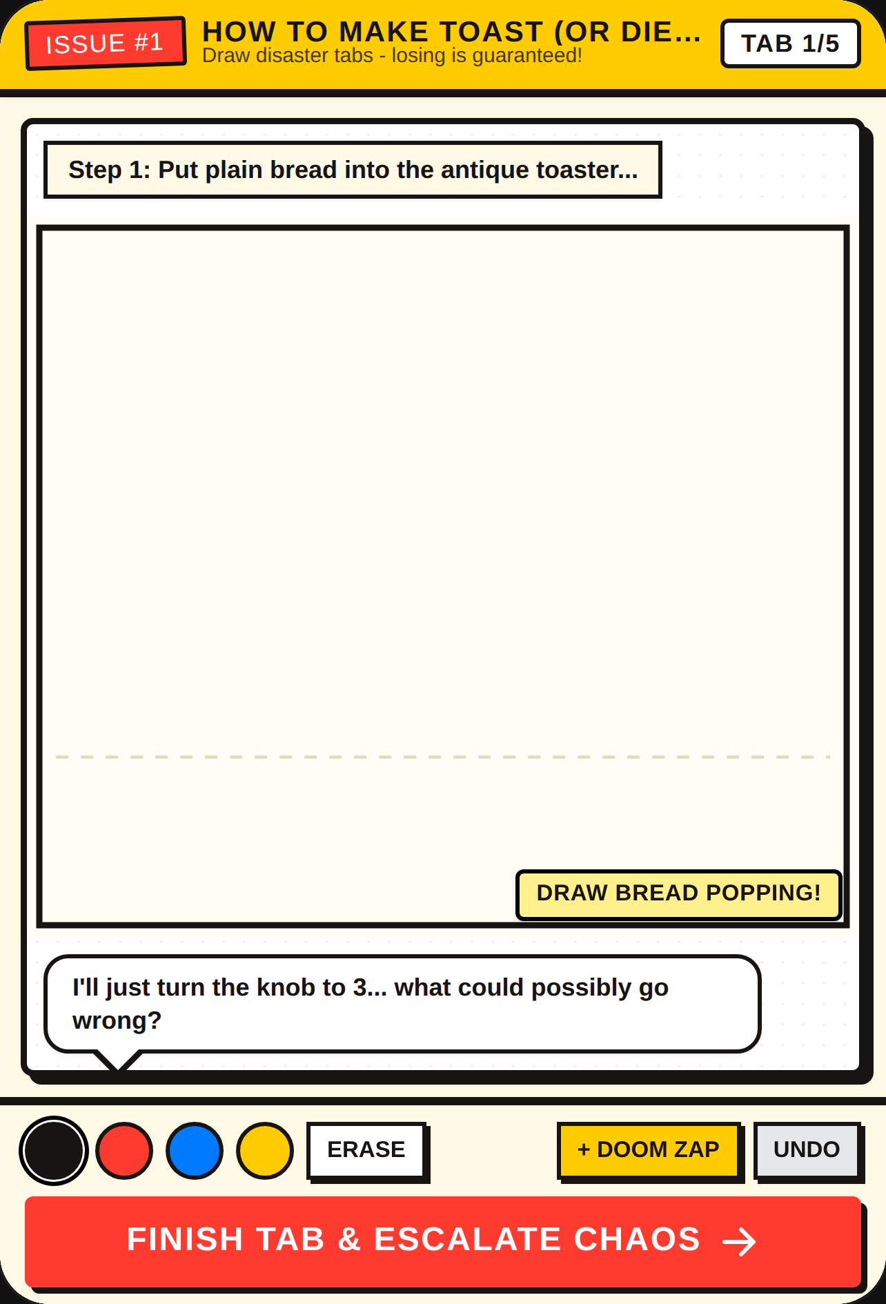 How to Make Toast: The Inevitable Comic Loss cover