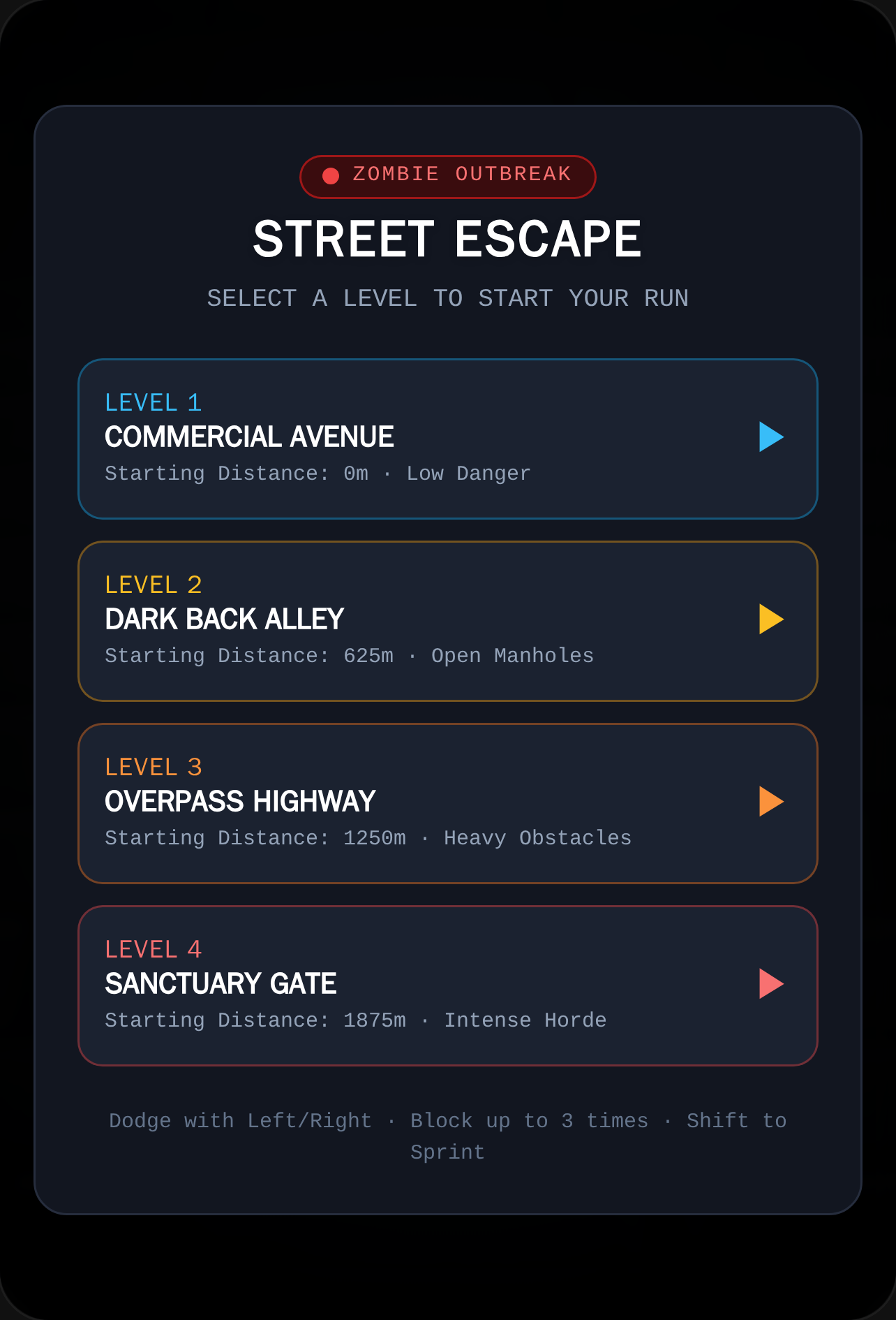 STREET ESCAPE - ZOMBIE CHASE cover