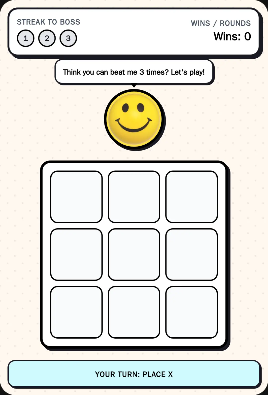 Play tic tac toe with verity! cover