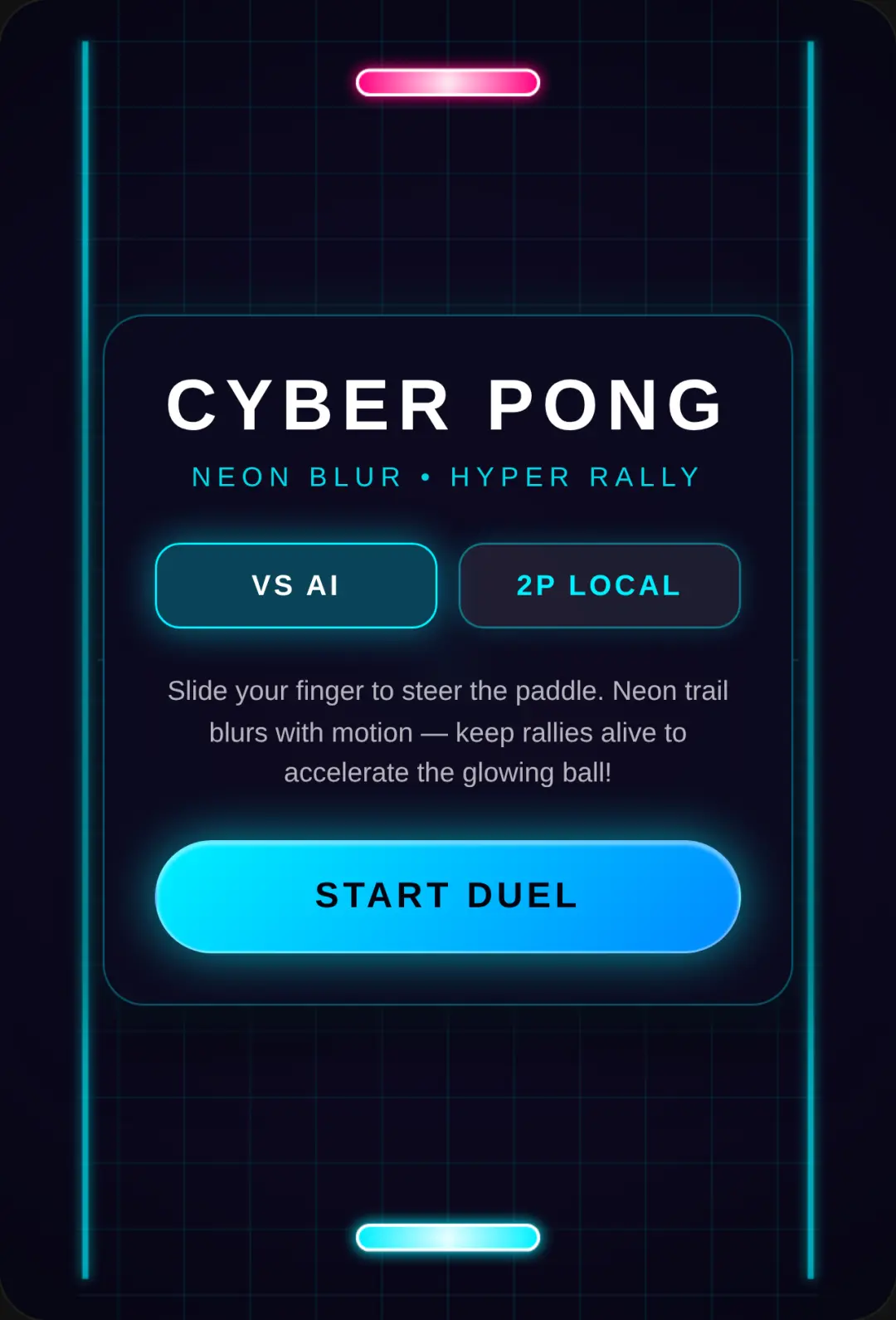 Cyber Pong: Neon Rally cover