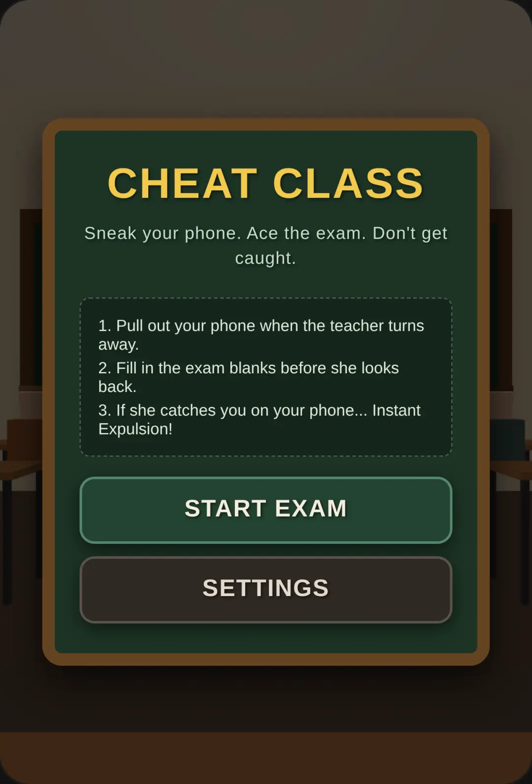 Cheating class cover