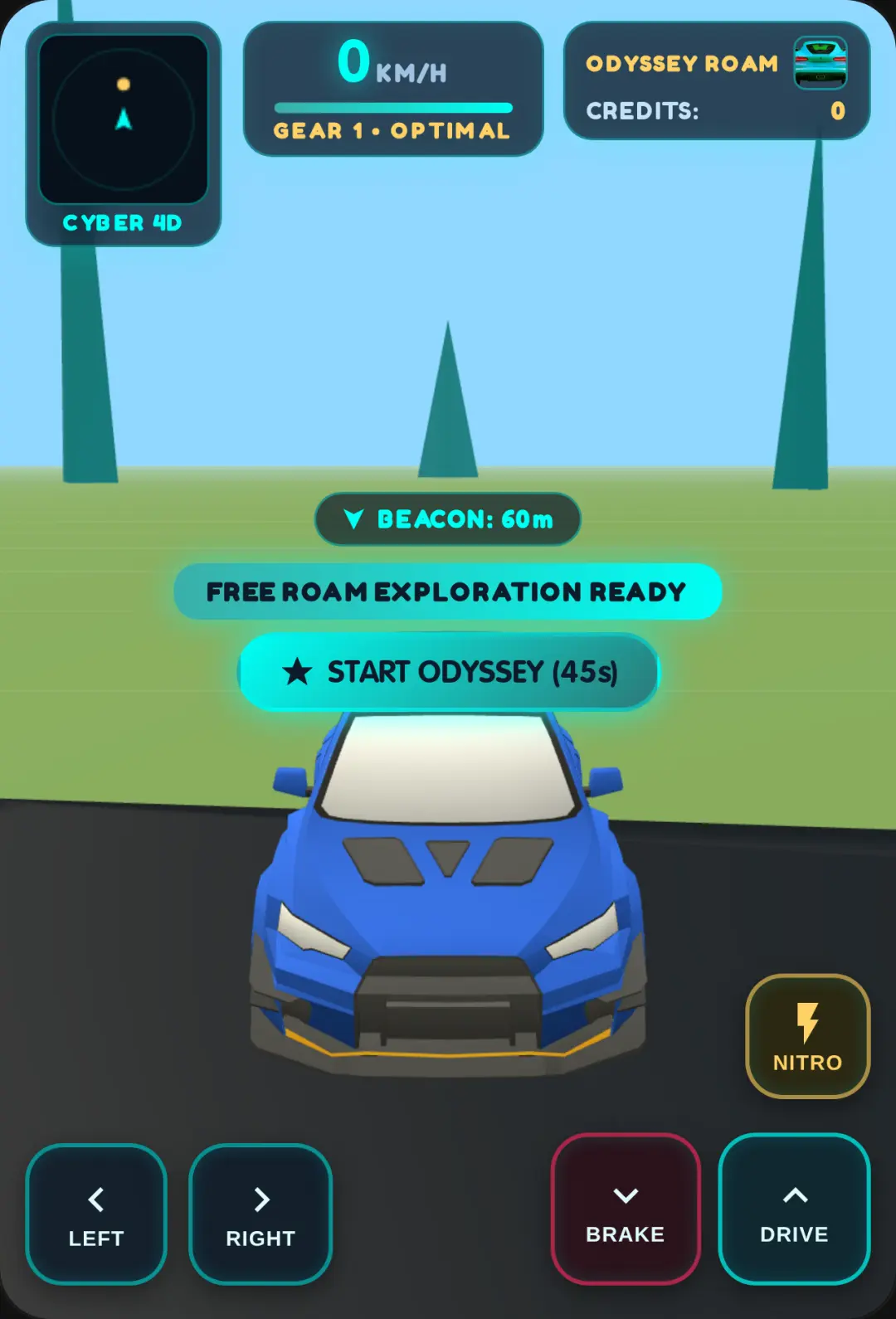 Cyber Odyssey 4D - 3D Car Game cover