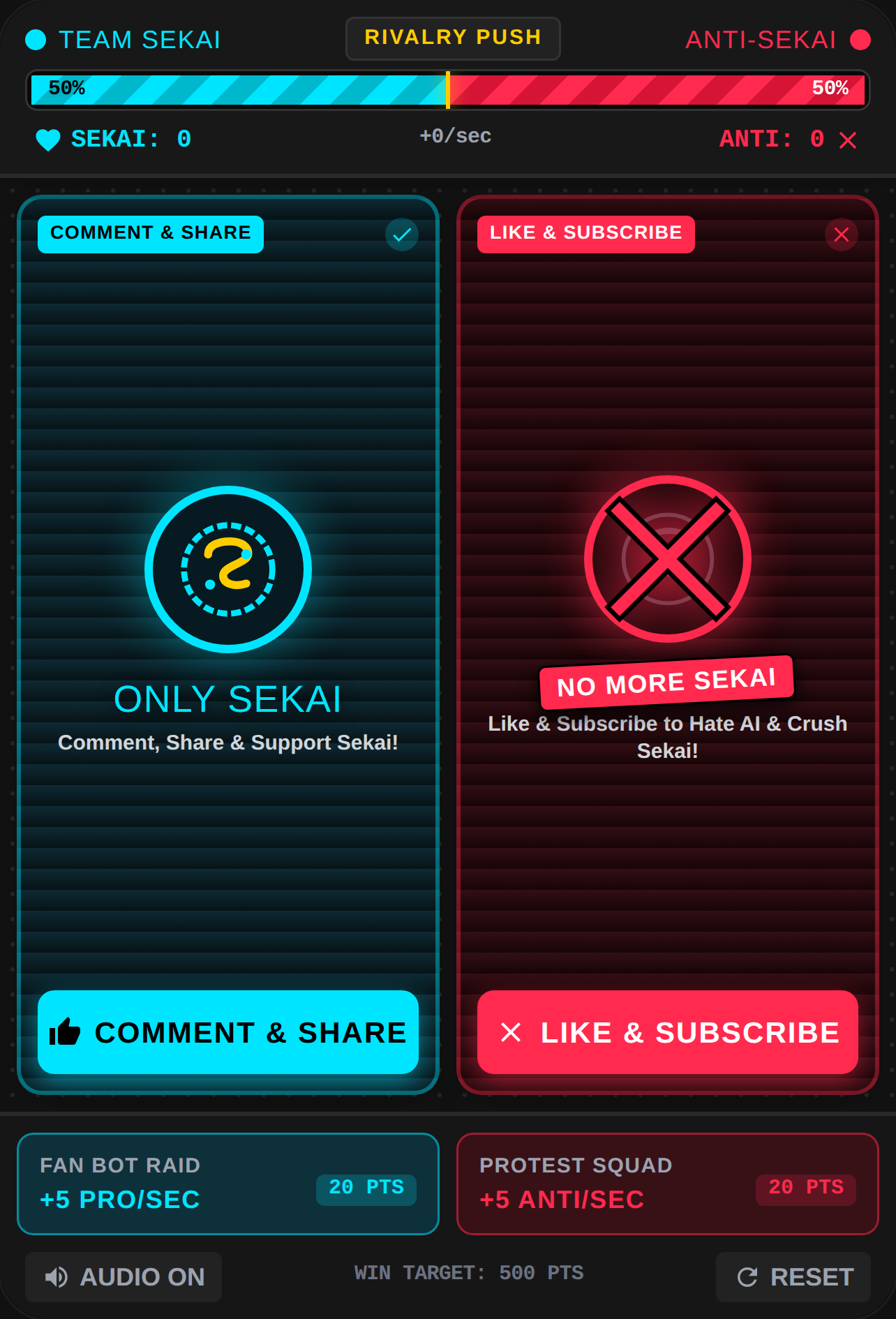SEKAI VS ANTI-SEKAI: NO MORE SEKAI cover