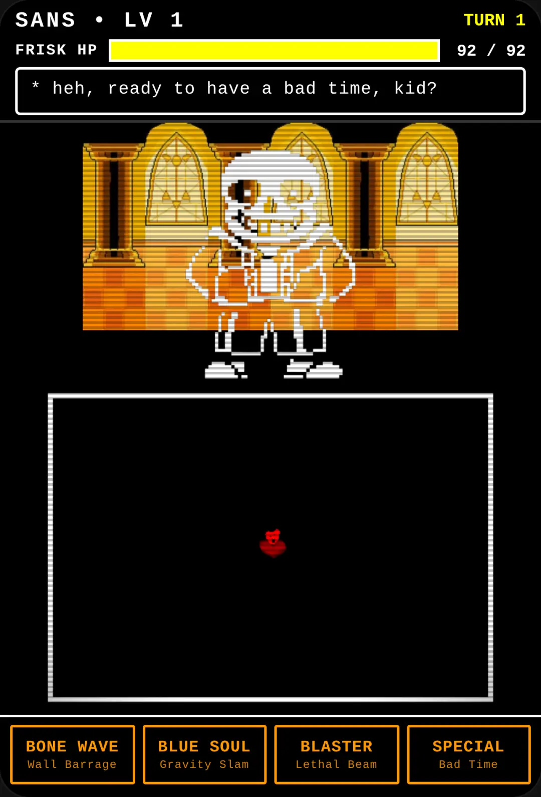 Sans Undertale Boss Battle cover