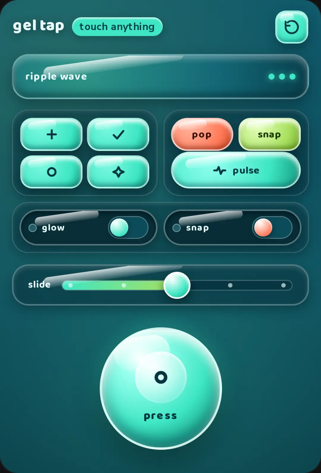Gel Tap cover