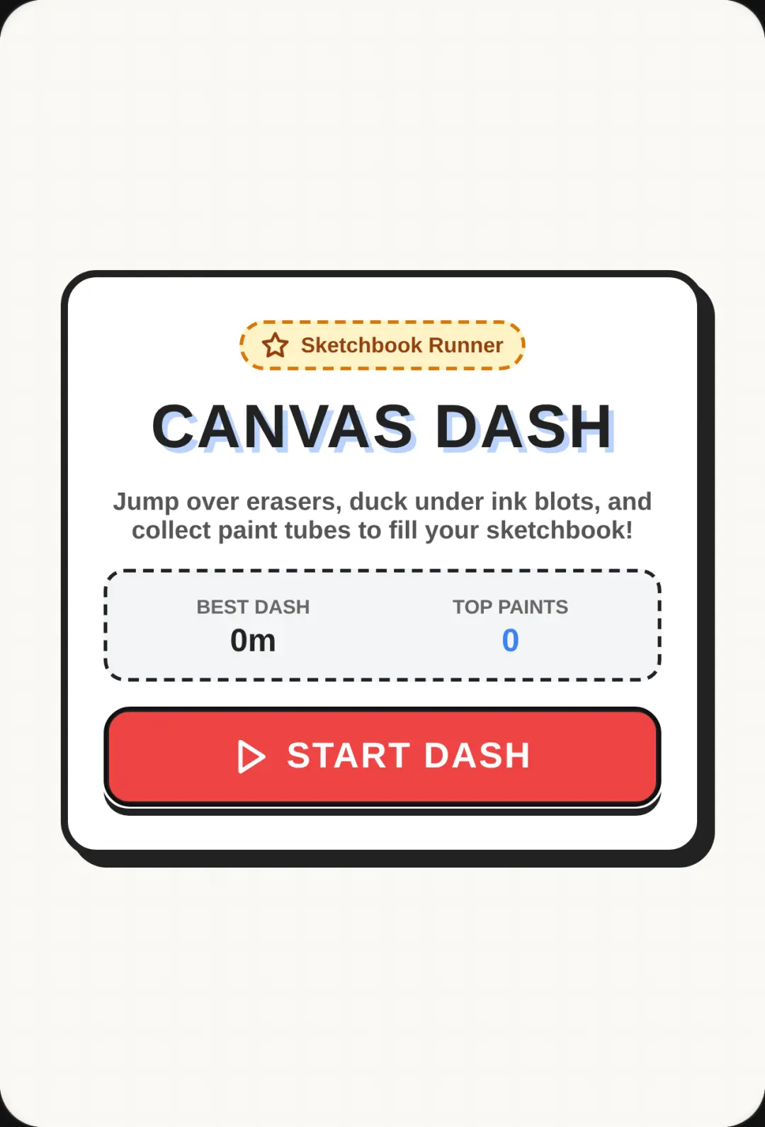 Canvas Dash cover