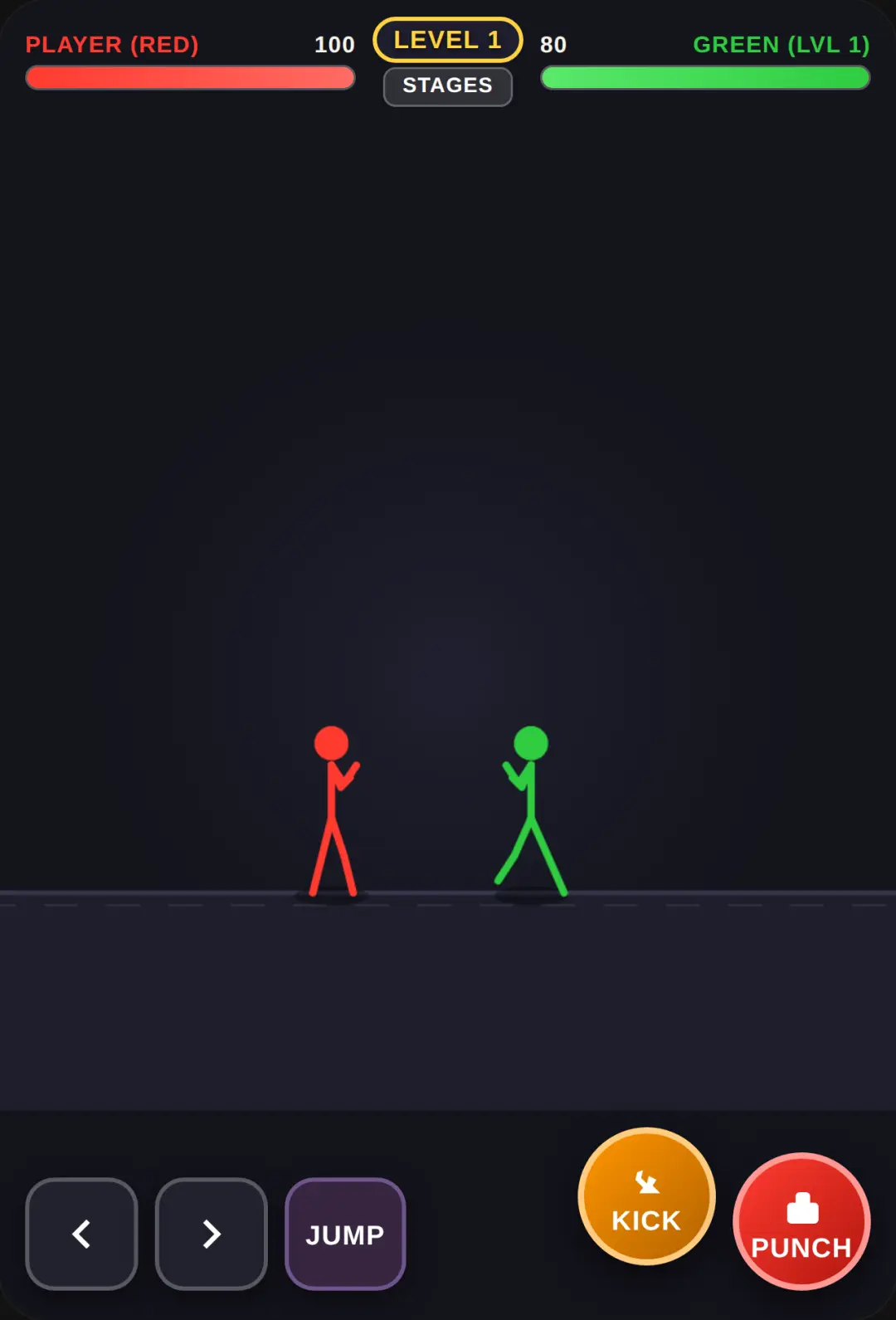 Red vs Green Stickman Fight cover
