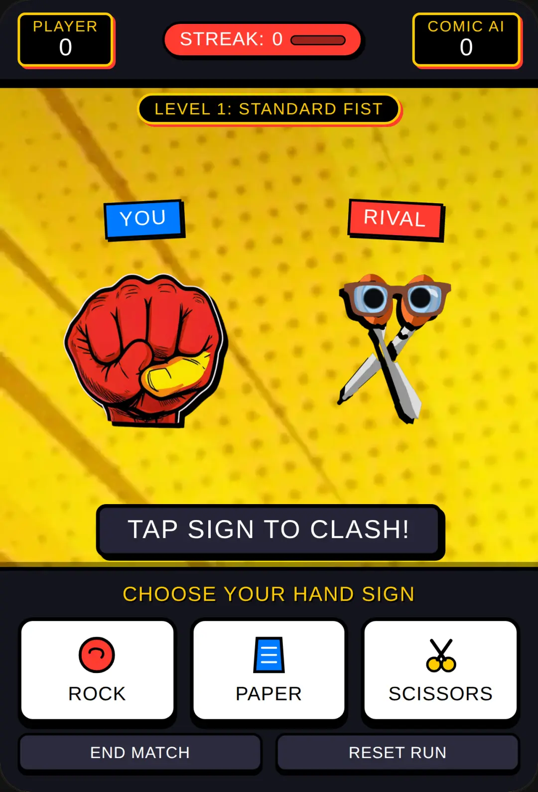 Comic Rock Paper Scissors cover