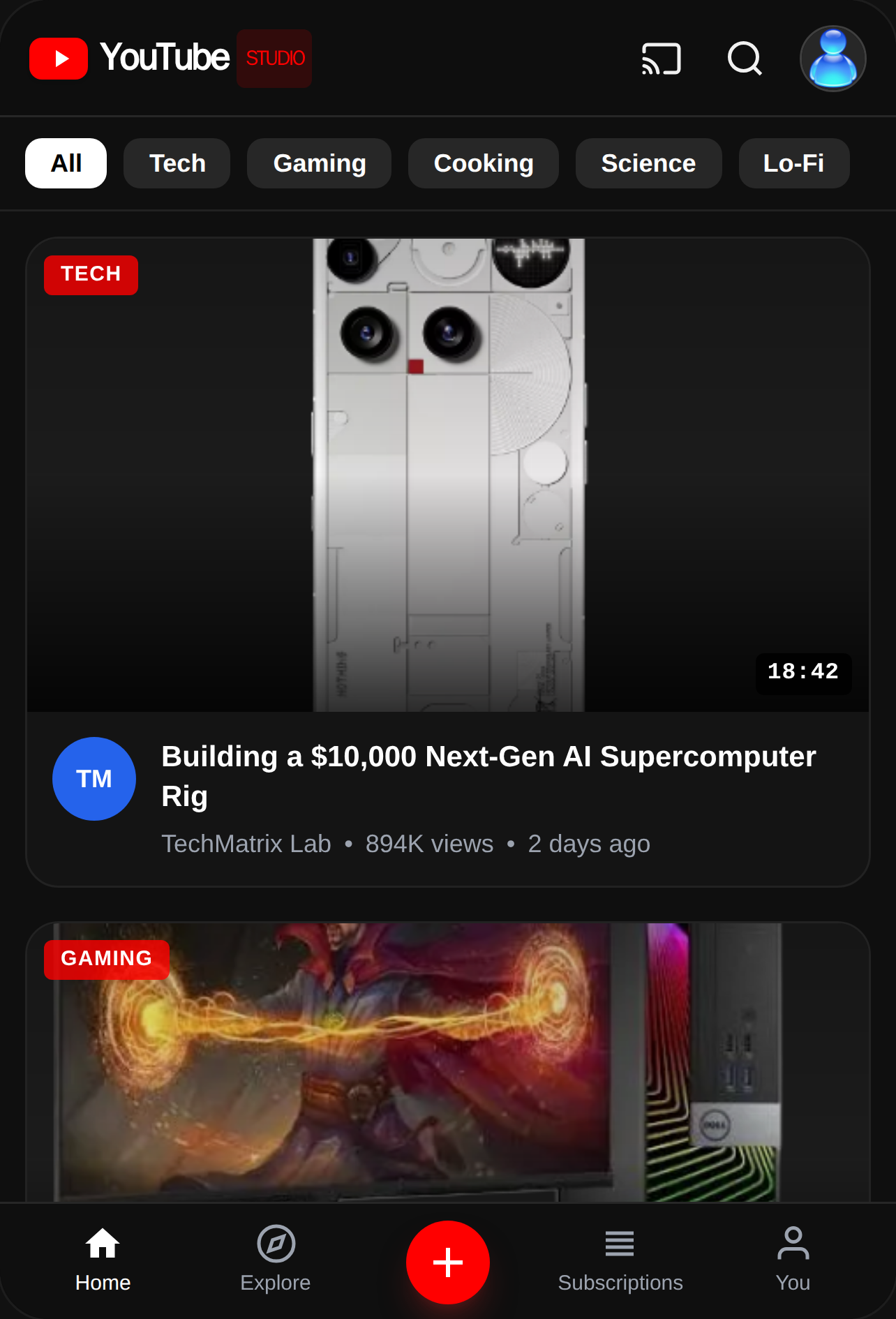 YouTube Studio - Watch & Create cover