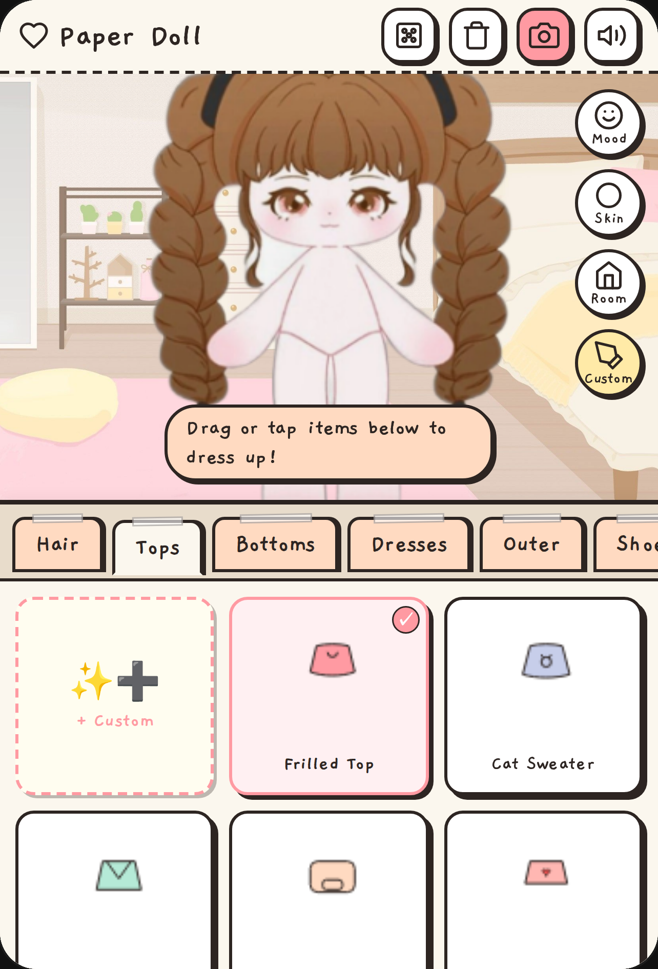 Cute Paper Doll Dress-Up cover