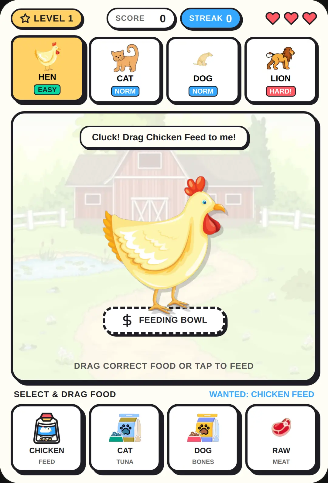 Animal Feeding Game cover