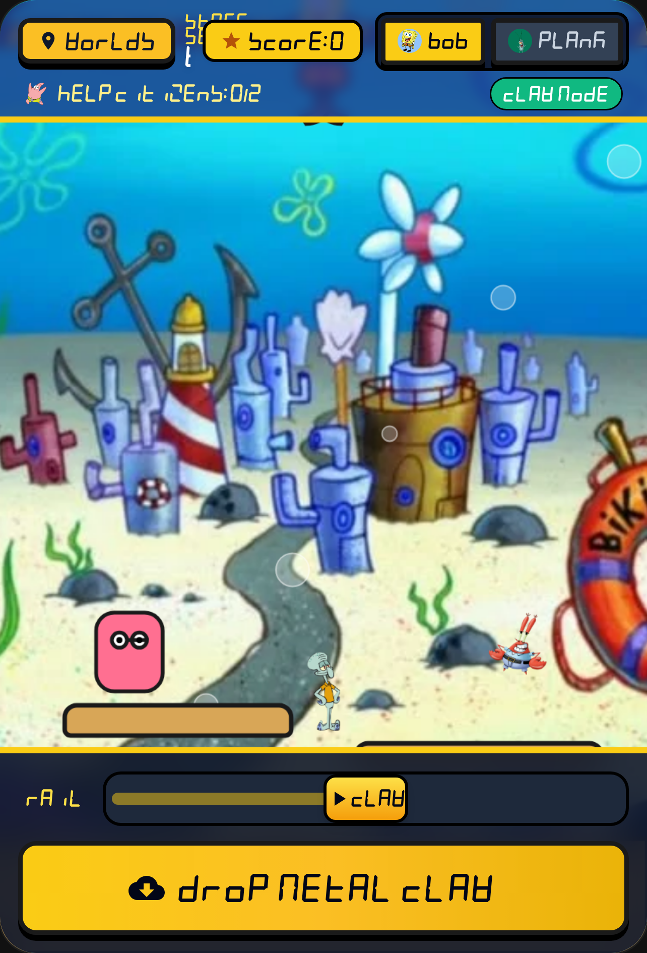 SpongeBob Claw Rescue - 12 Worlds cover