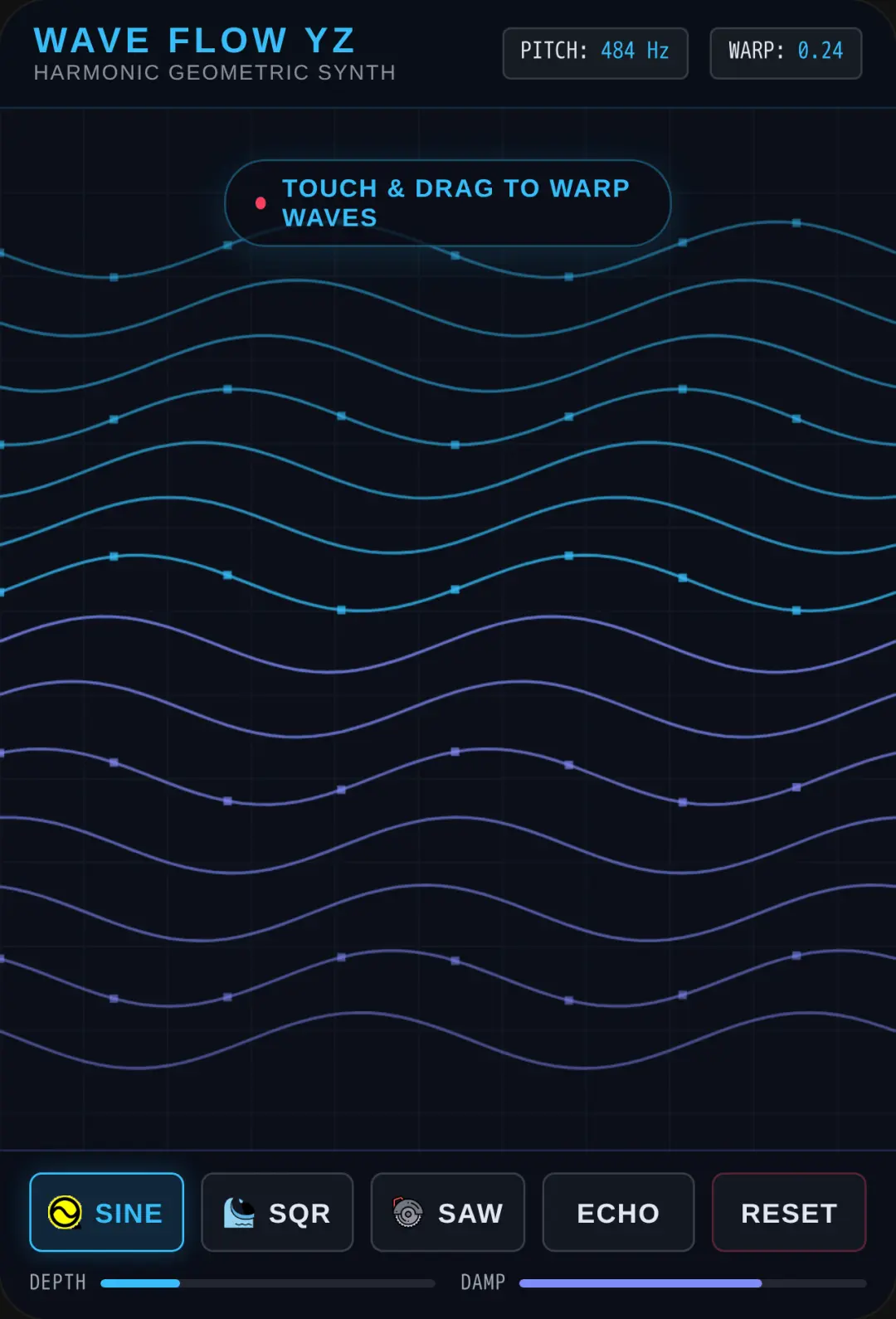 Wave Flow YZ Synth cover