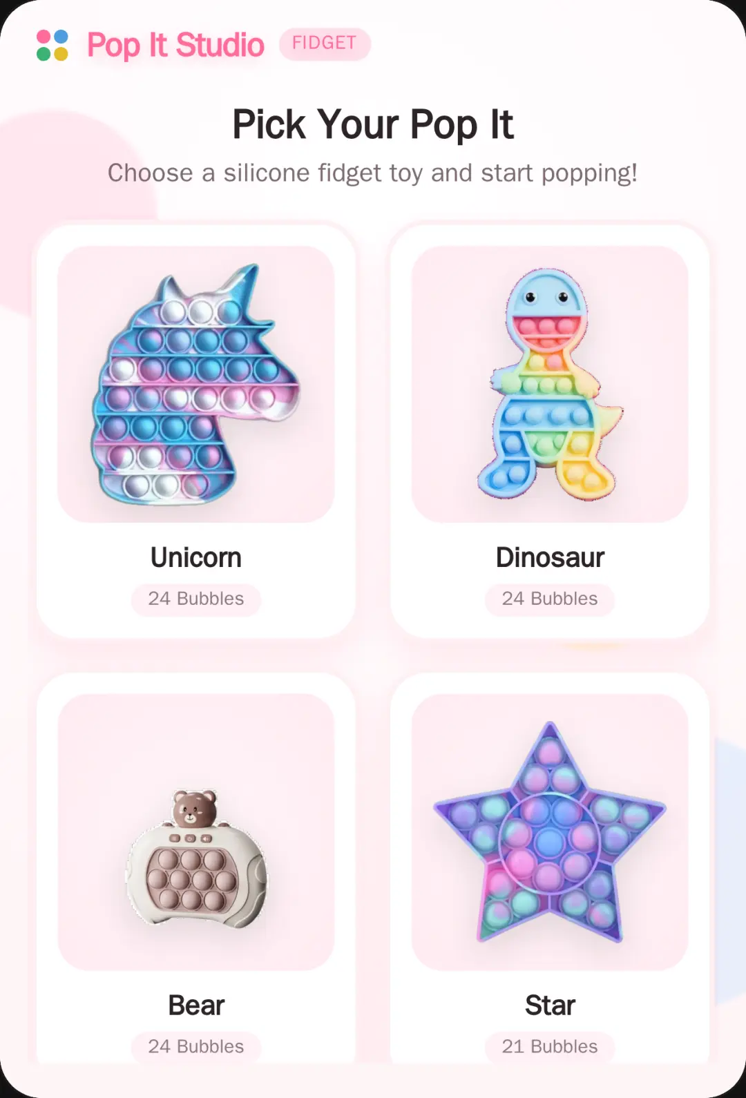 Silicone Pop It Studio cover